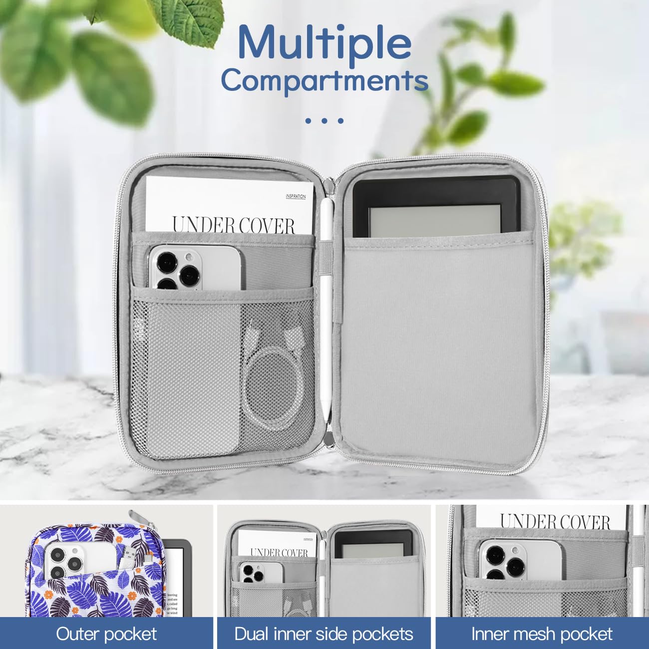 Vinabilia 6 7 Inch Protective Sleeve Carrying Case For All New 6'' Kindle 11Th Gen 2022/10Th Gen 2019/8Th Gen 2016, 6.8'' Kindle