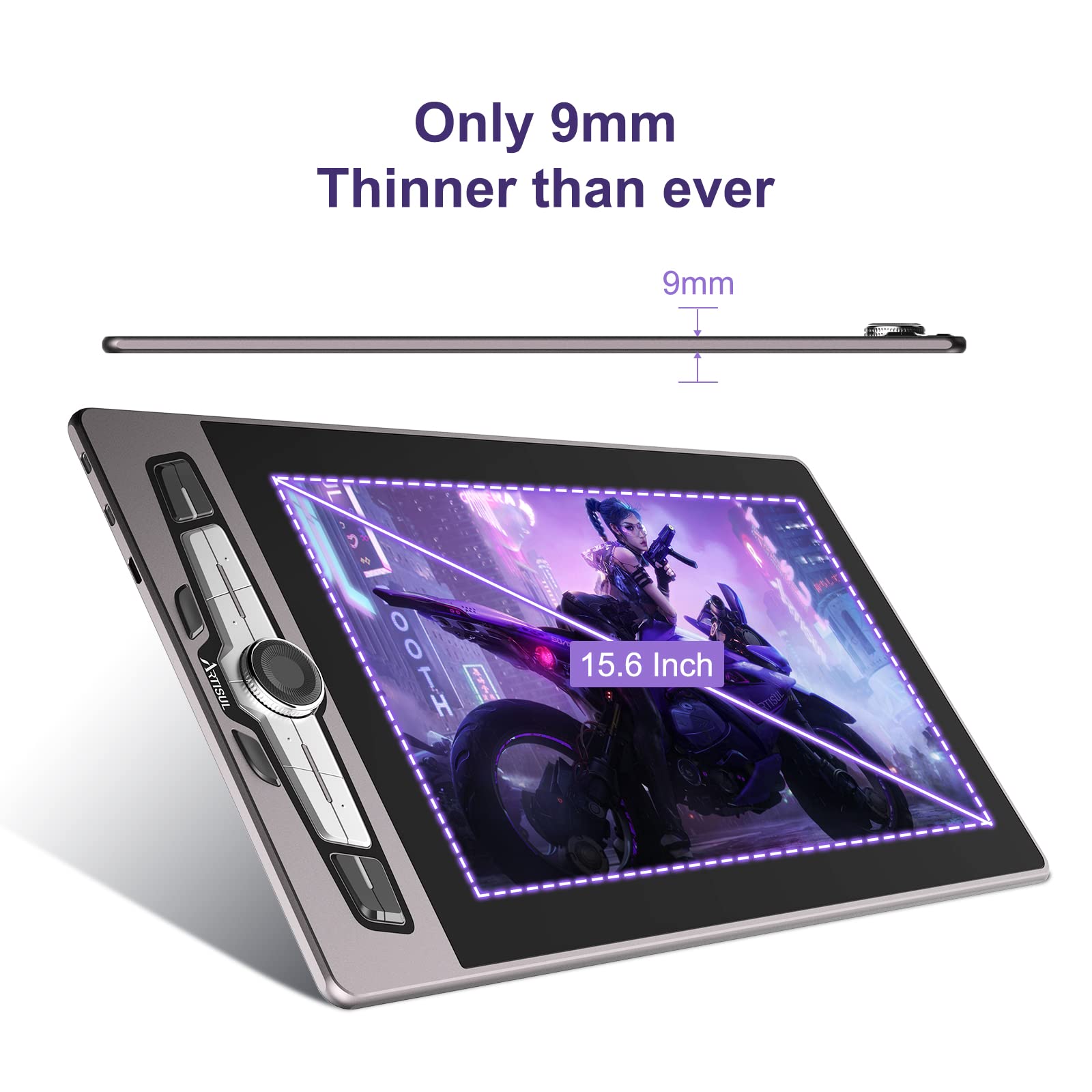 Artisul Sp1603 15.6 Inch Graphics Drawing Tablet With Screen Full Laminated Drawing Pen Display Drawing Monitor Compatible With