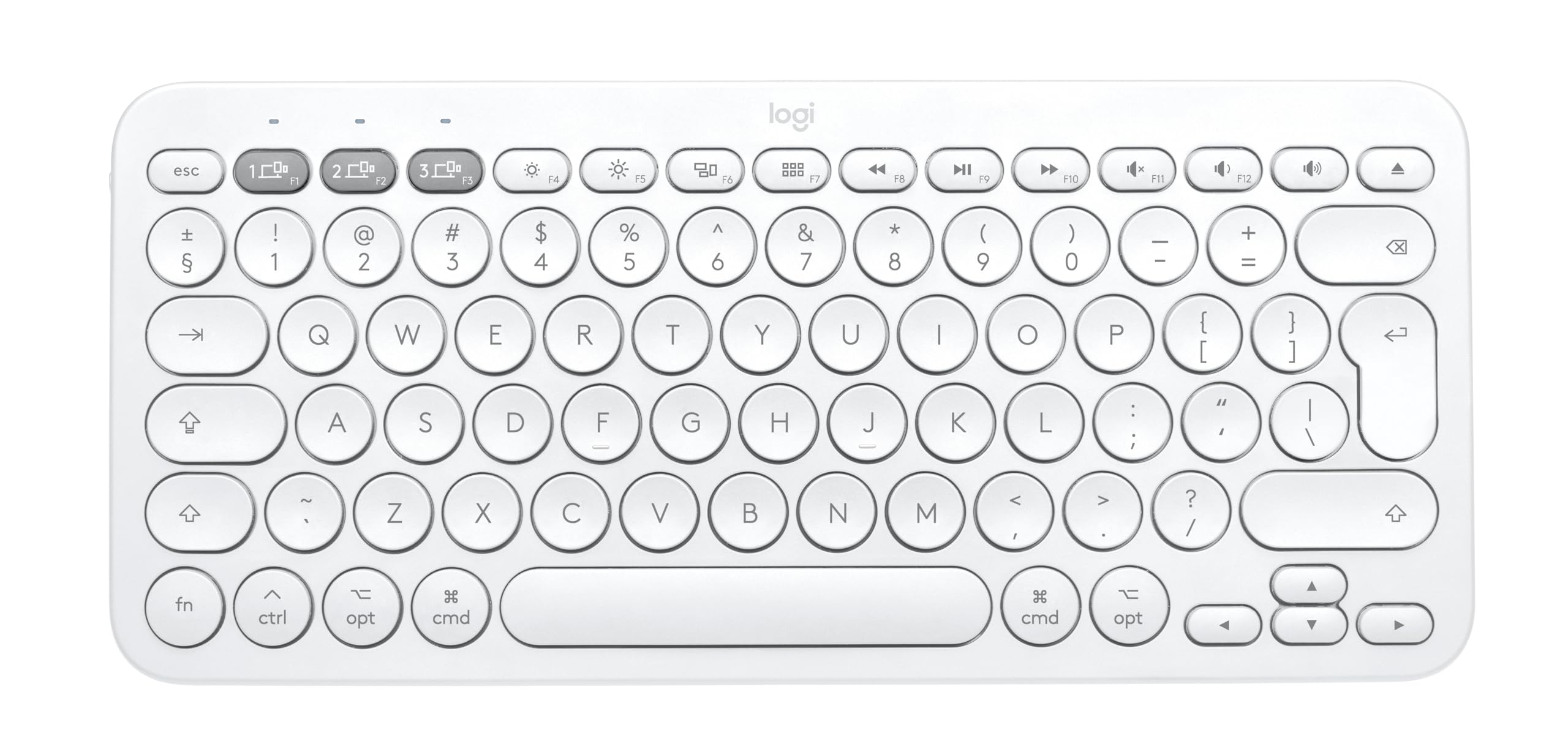 Logitech K380 Multi-Device Bluetooth Keyboard For Mac, Off White