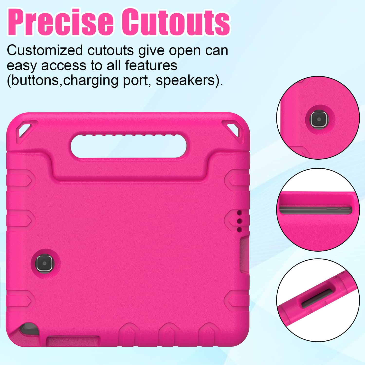 Bmouo Kids Case For Galaxy Tab A 8.0 (2015) Sm T350   Shockproof Light Weight Handle Stand Kids Case For Galaxy Tab A 8.0 Inch 2