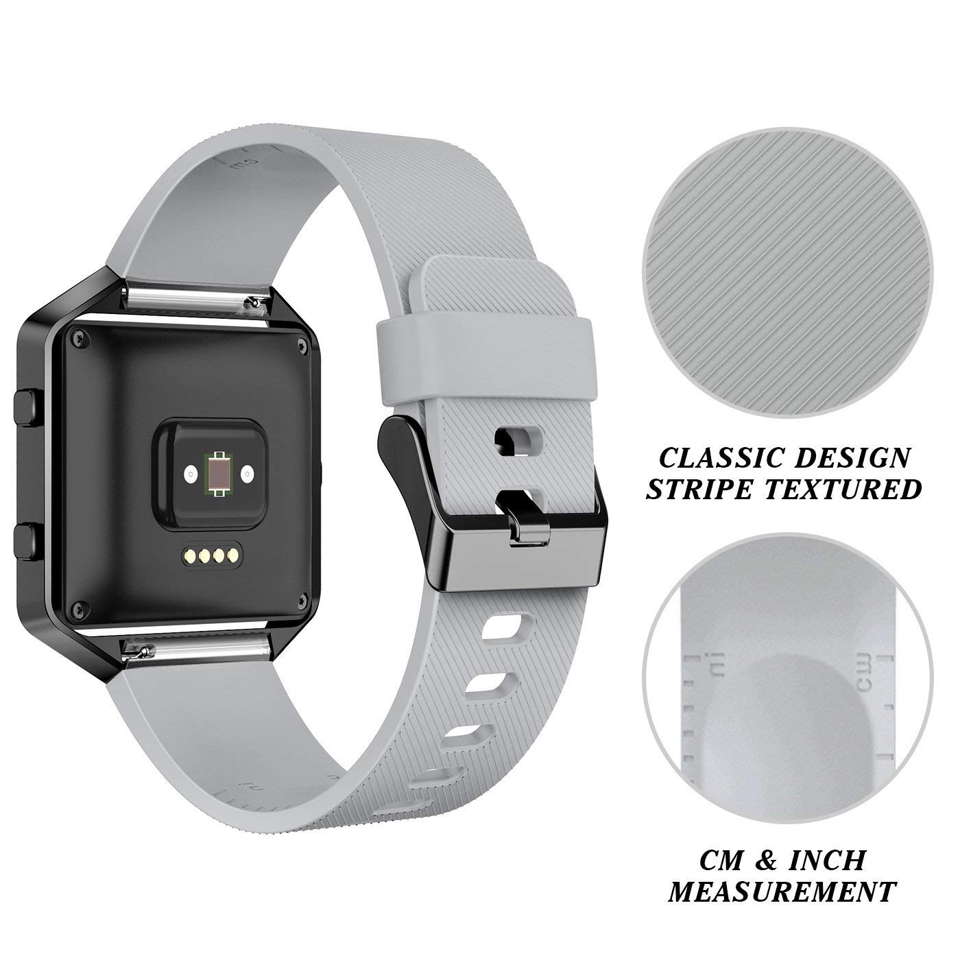 Leefox Compatible Blaze Bands With Frame, Sport Silicone Replacement Strap For Blaze Smart Fitness Watch Accessory Wristbands La