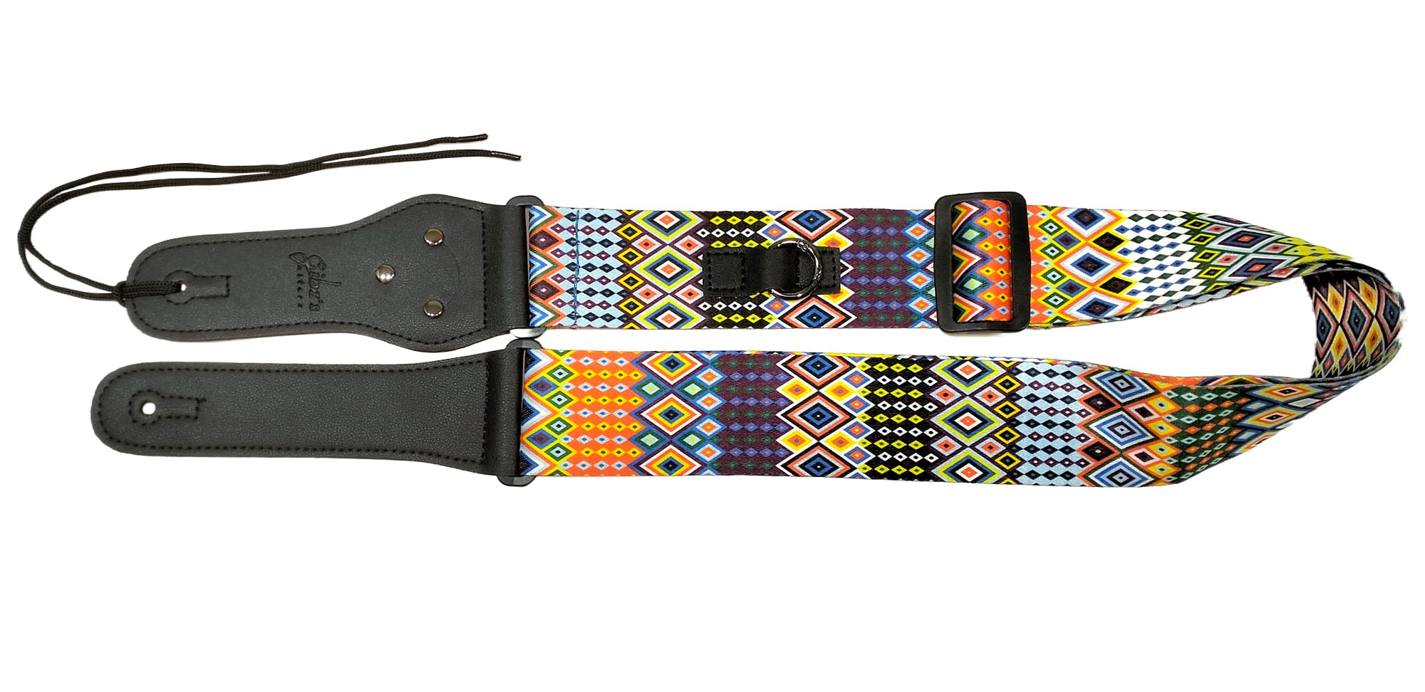 SG Musical Guitar Strap with Picks Pocket Printed Polyester Adjustable Wide Strap for Guitar, Electric, Acoustic Guitar, Modern 