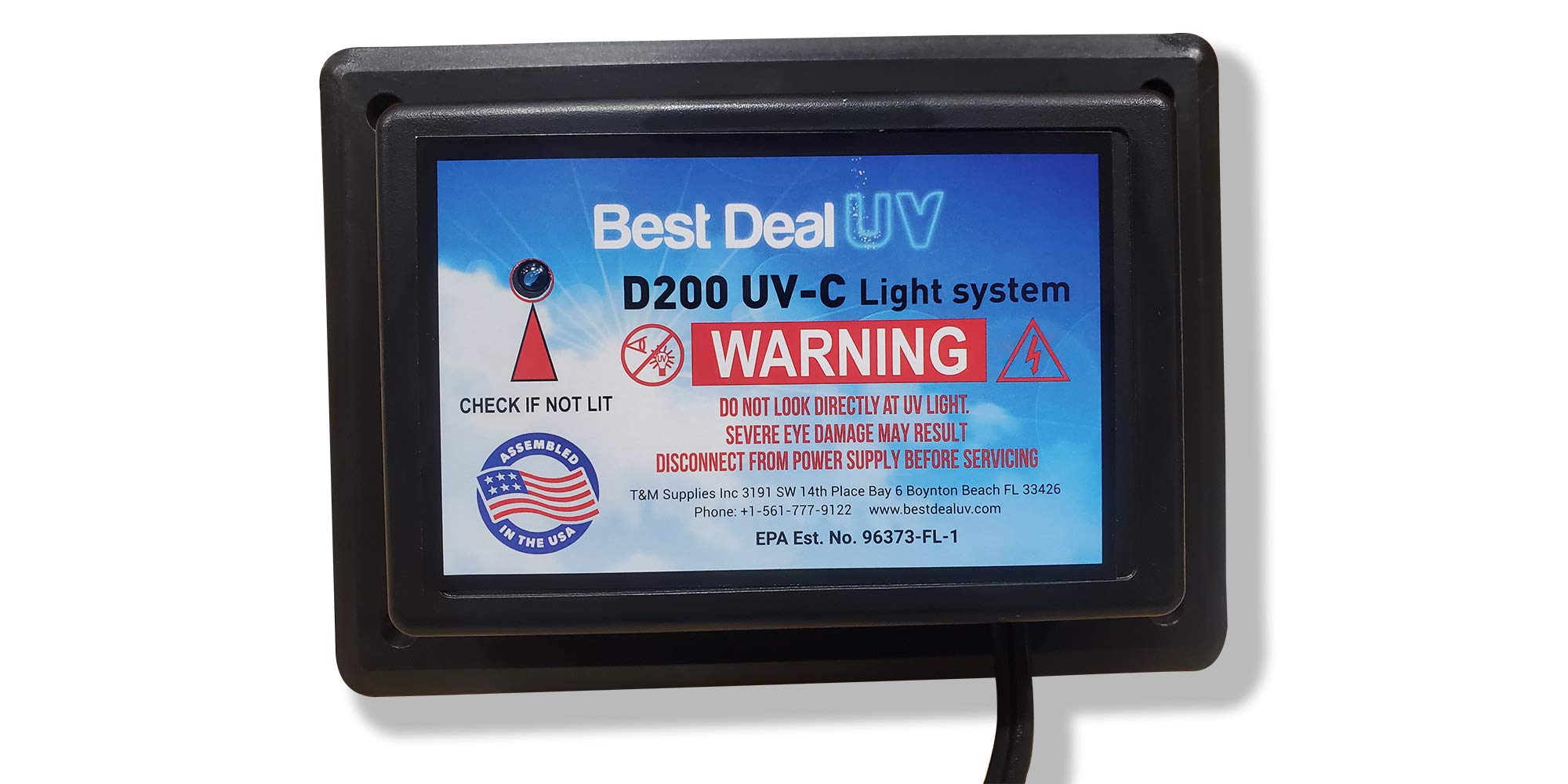 D200 Dual Lamp Air Purifier Whole House Filter Uv Light In Duct For Hvac Ac (Air Conditioning) Duct Germicidal