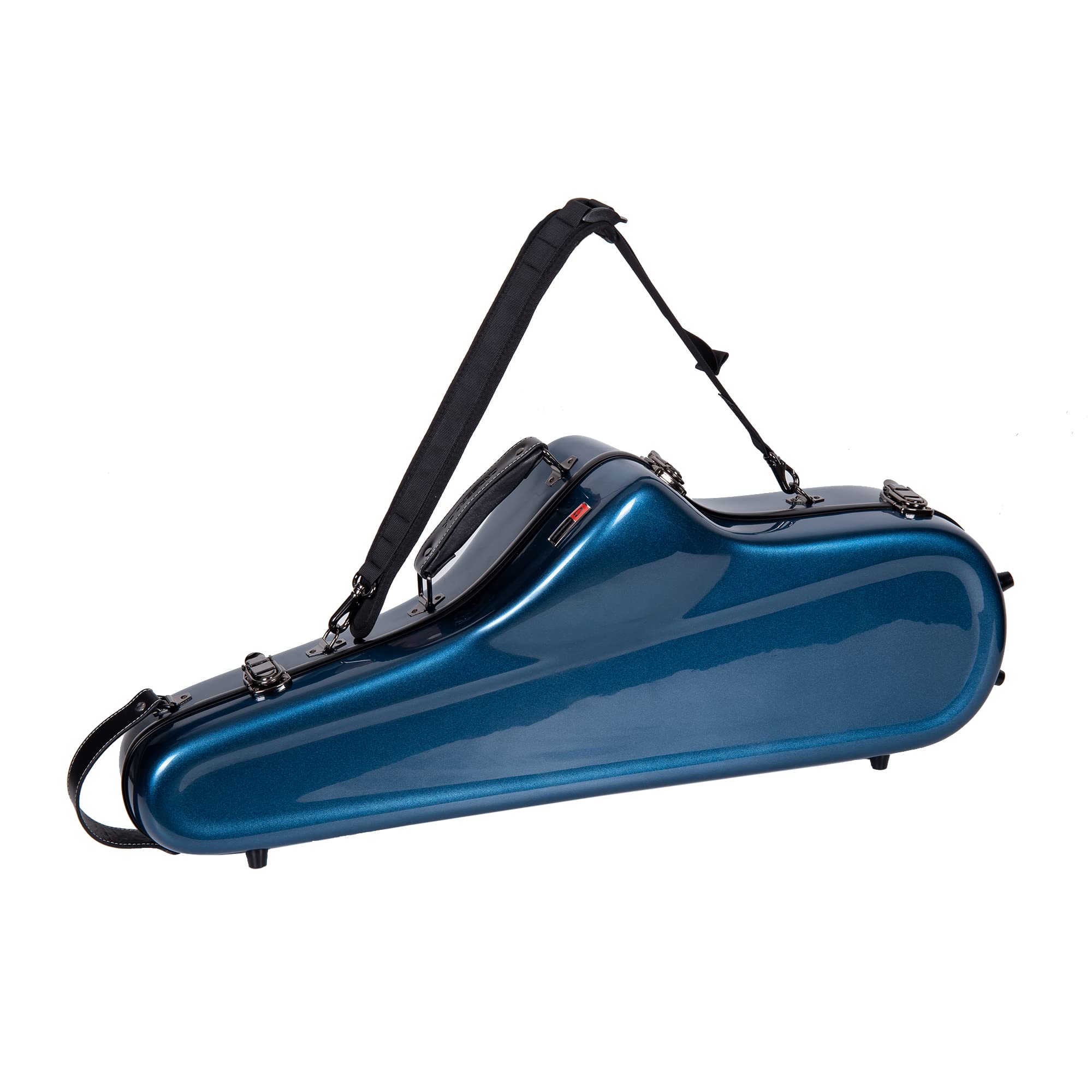 Crossrock Pro Grade Tenor Saxophone Case | Sapphire Blue, Tsa Lock, Stylish & Elite Protection, Detachable Straps, Accessory Poc