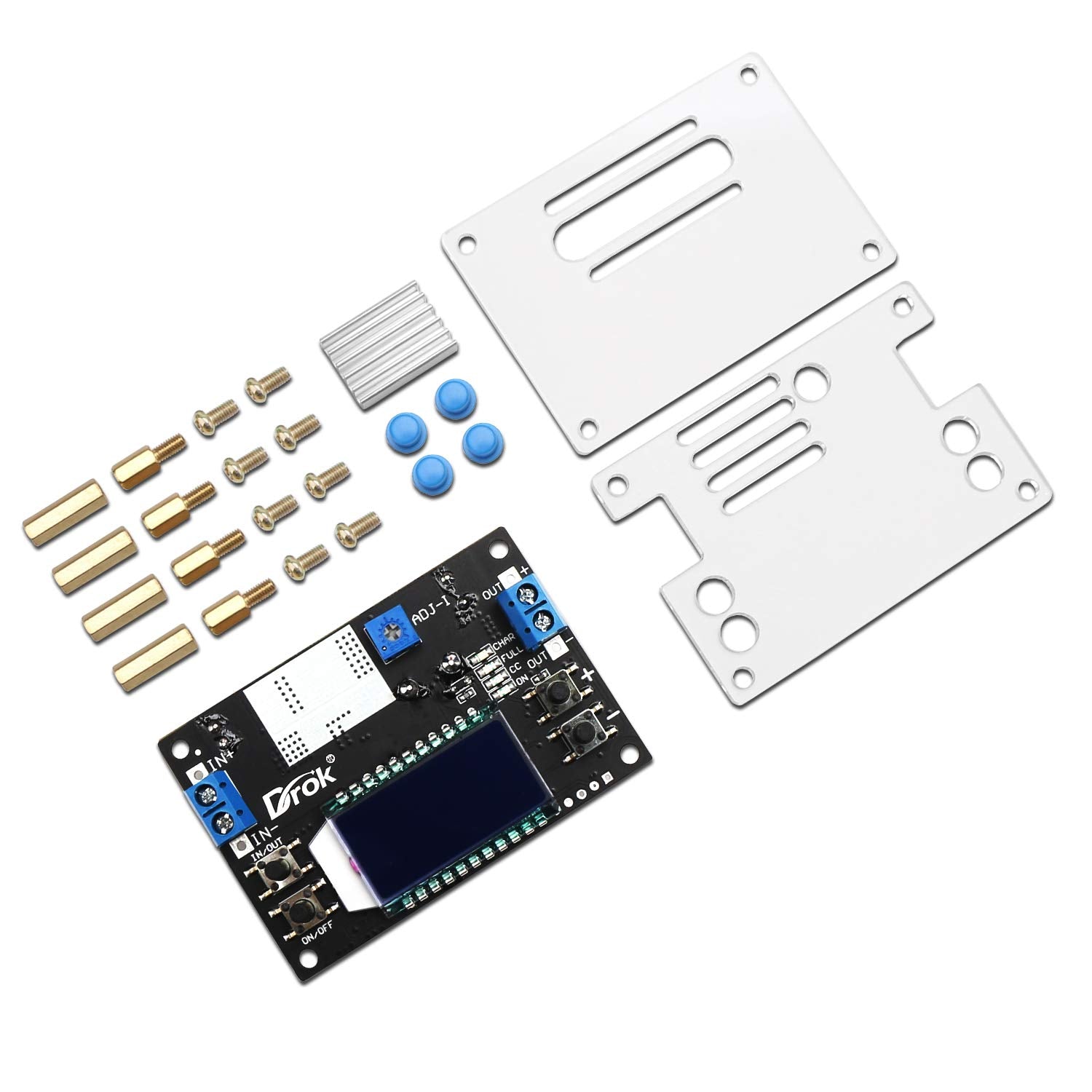 Drok Buck Converter 12V To 5V, Voltage Regulator Board Dc 6.5 36V 24V Step Down To Dc 1.2V 32V 12 V Volt Transformer Reducer 4.5