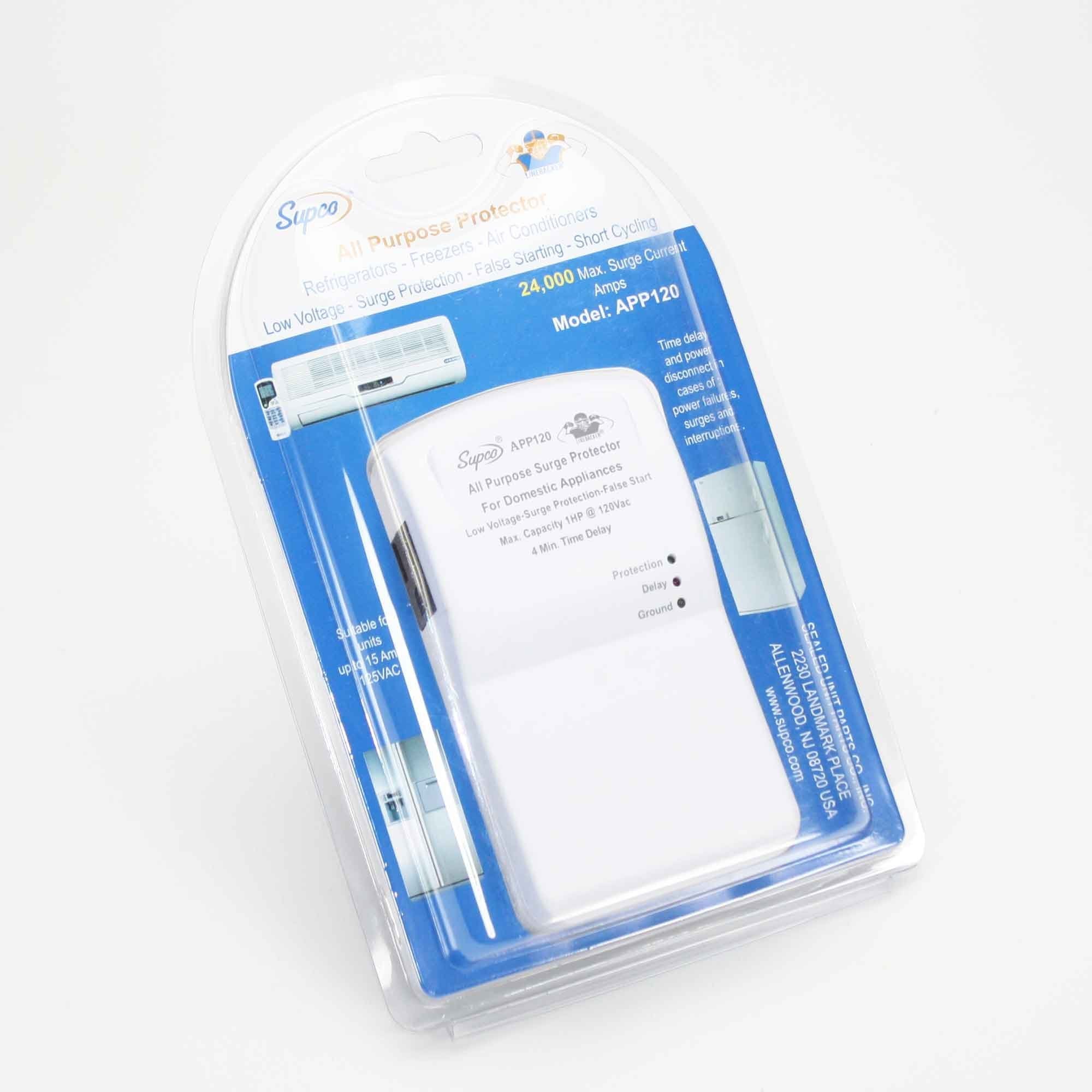 Supco App120 Surge Protector For Refrigerator, Washing Machine, Dryer And Airconditioner