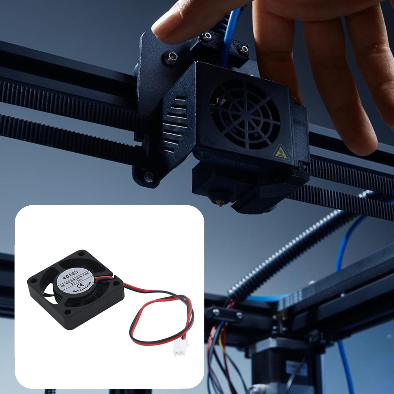 Antrader 12V Brushless Dc Cooling Fan For Diy 3D Printer Extruder Humidifier Pack Of 6