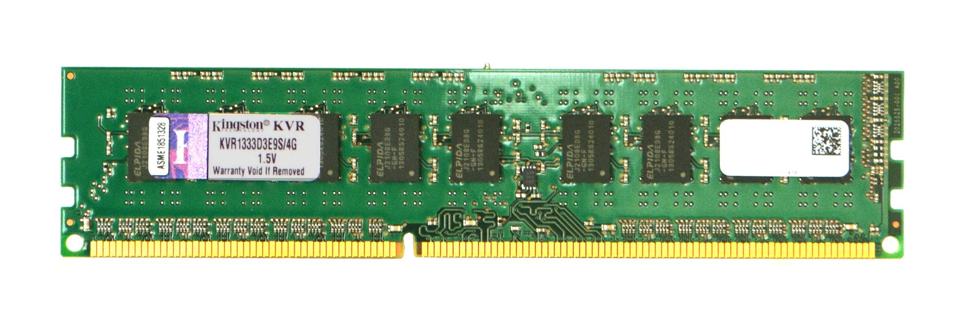 Kingston Valueram 4Gb 1333Mhz Ddr3 Ecc Cl9 Dimm Desktop Memory Kvr1333D3E9S/4G