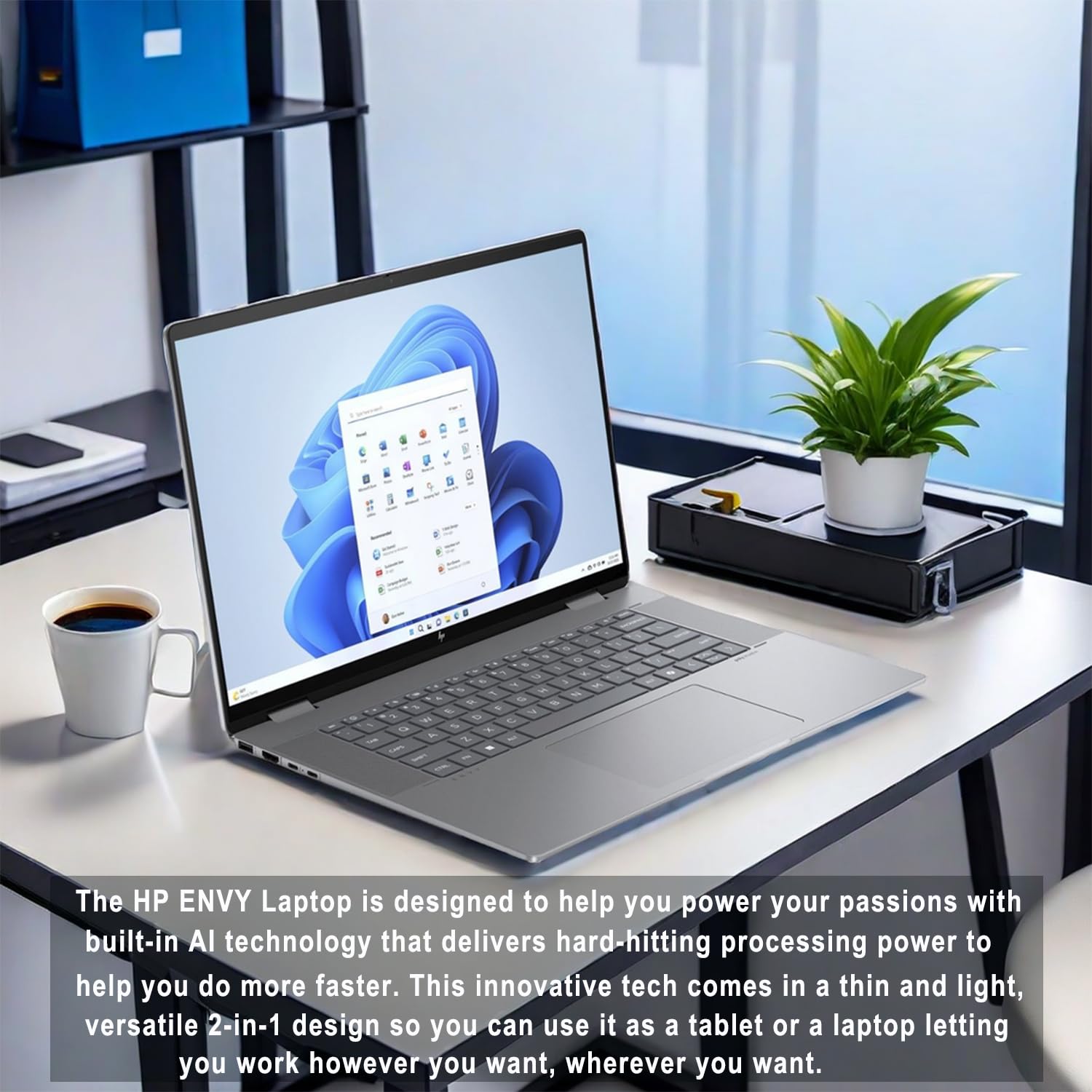 Hp - Envy 2-In-1 16'' 2K (1920 X 1200) Touch-Screen Laptop - Intel Core Ultra I7-16Gb Memory - 1Tb Ssd - Copilot - Thunderbolt 4