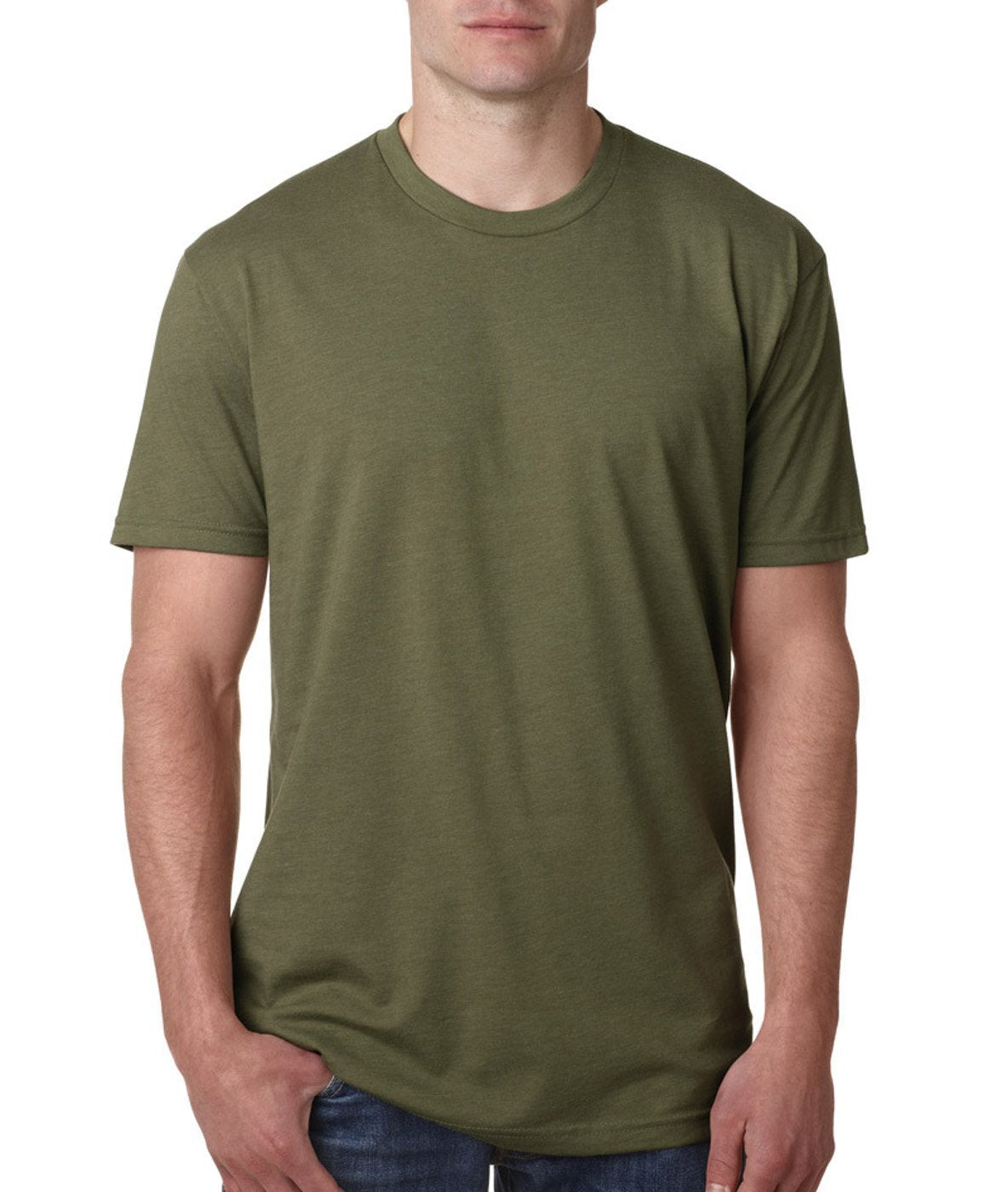 Next Level N6210 T Shirt, Charcoal  Military Green (2 Shirts), Large