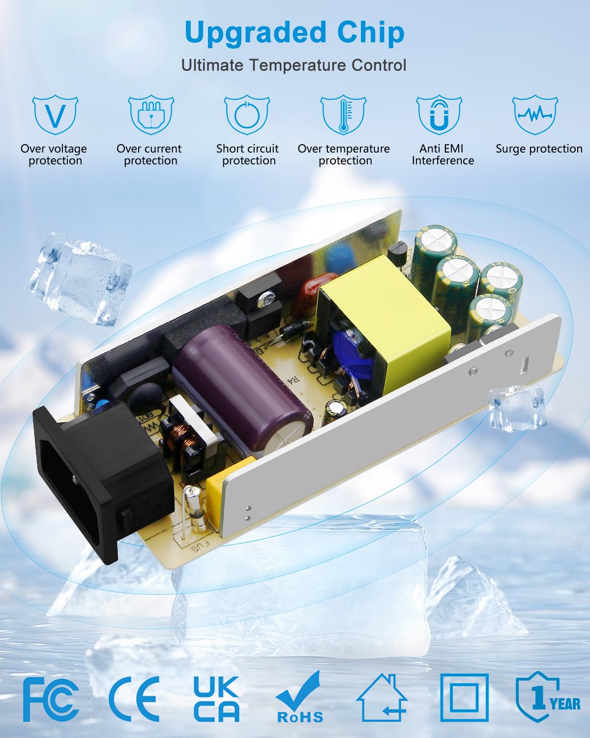 19V 3.42A 65W Laptop Charger For Acer N15Q8 N15Q9 N16P1 N20C5 Chromebook Cb3 Cb5 C738T C740 C720 C720P Aspire 1 Aspire 5 A515 54