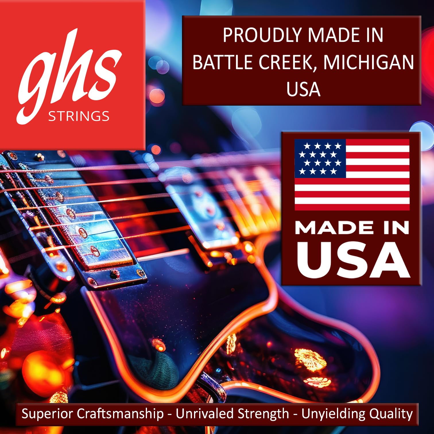 Ghs Gbh Boomers Heavy Electric Guitar Strings, 12 52