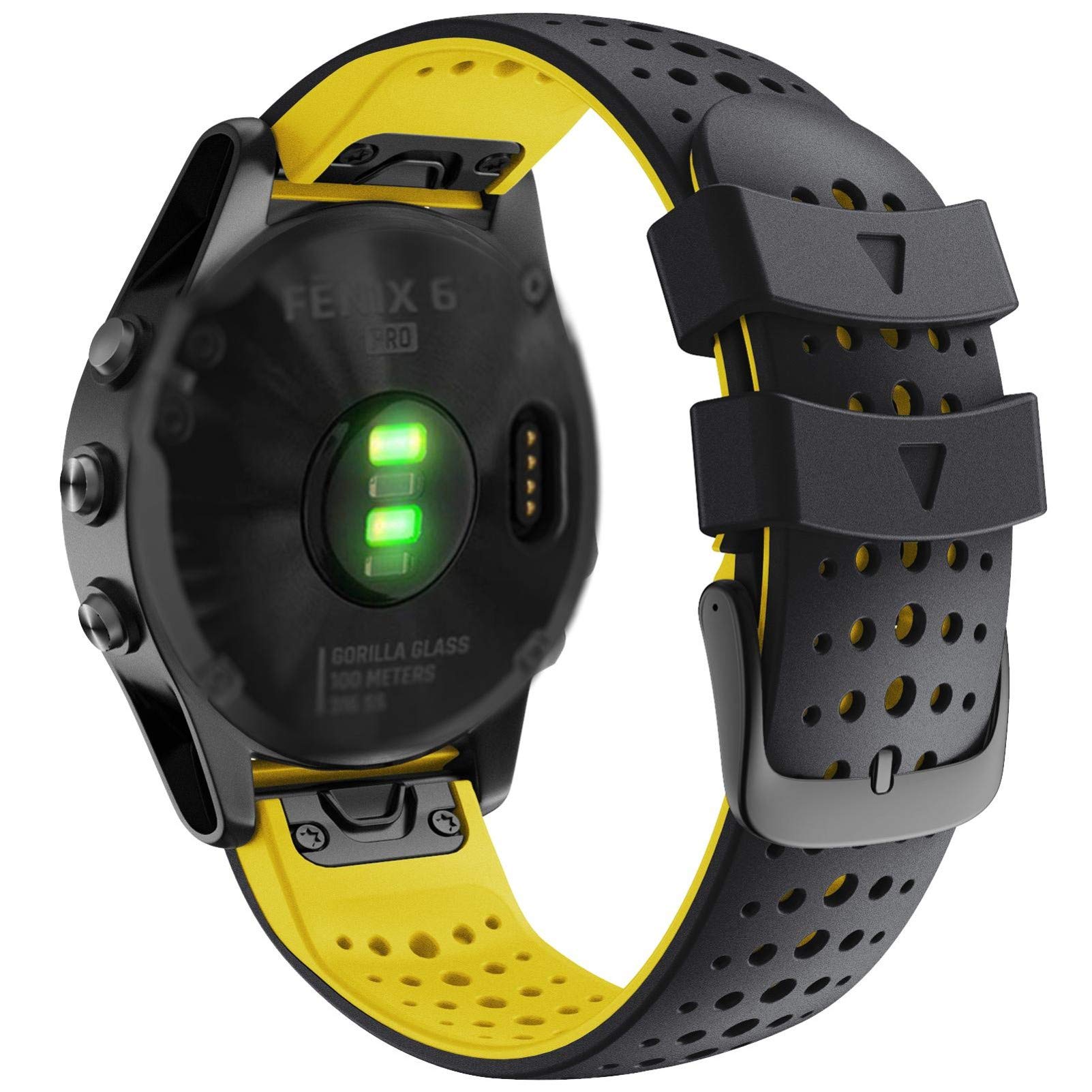 Abanen For Fenix 5/Fenix 6 Quick Release Fit Watch Bands, 22Mm Soft Sport Skin Friendly Waterproof Wristband Strap For Garmin Fe