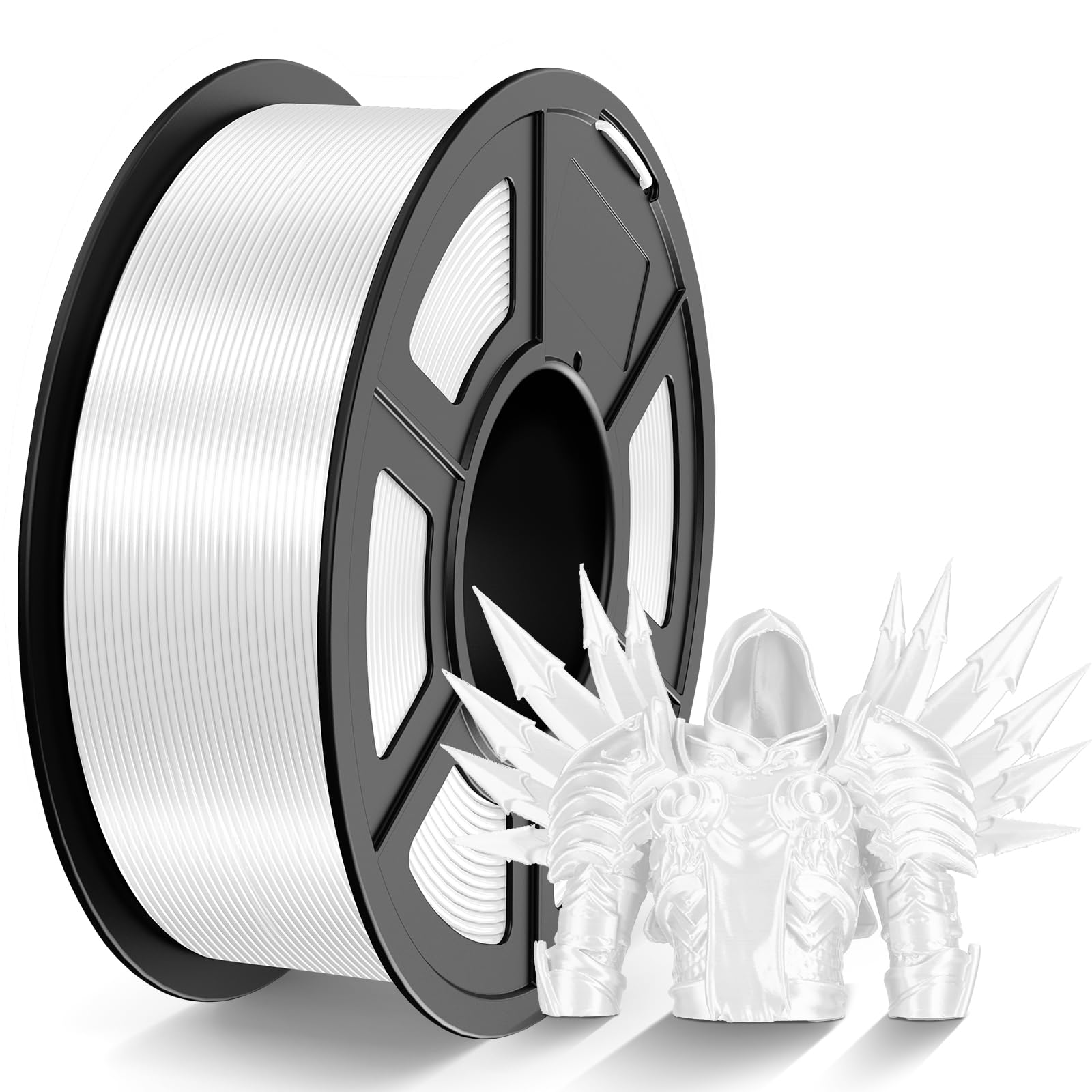 TECBEARS Silk Filament 1.75, Shiny Silk PLA Filament, 3D Printer Filament with Smooth Silky Surface, Dimensional Accuracy +/- 0.