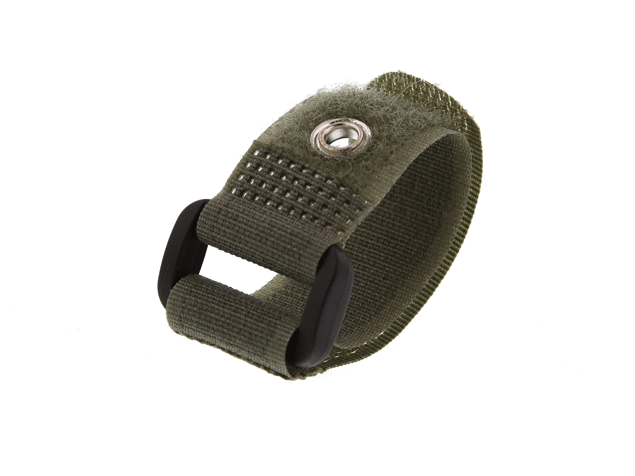 Secure 6 Inch Camouflage Green Cinch Straps with Eyelet - 5 Pack