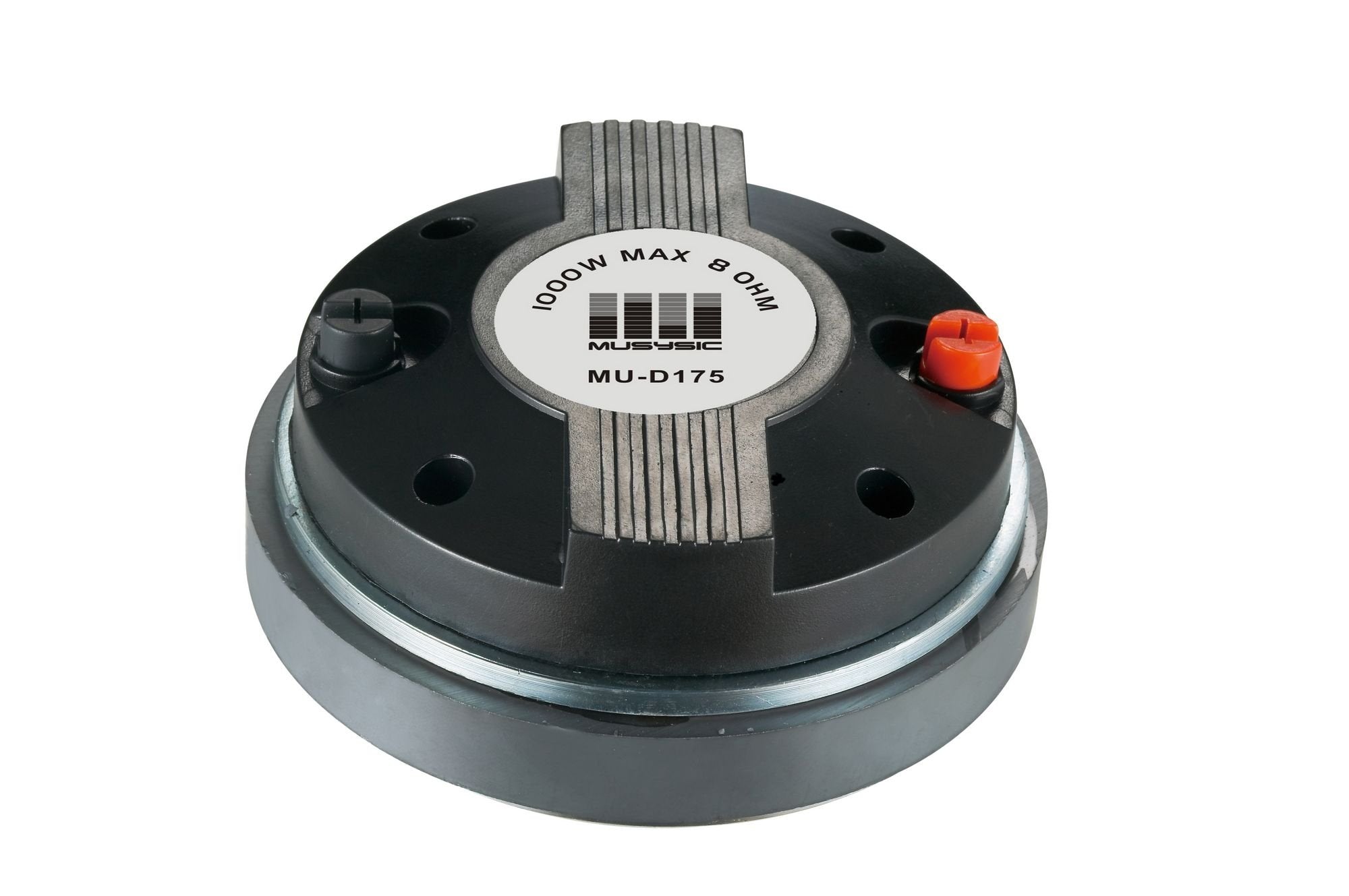 Musysic Pair 1000 Watts Titanium Compression Driver 1.75'' Screw On Horn Driver Tweeter For Audio Speakers, 8 Ohms, Mu D175