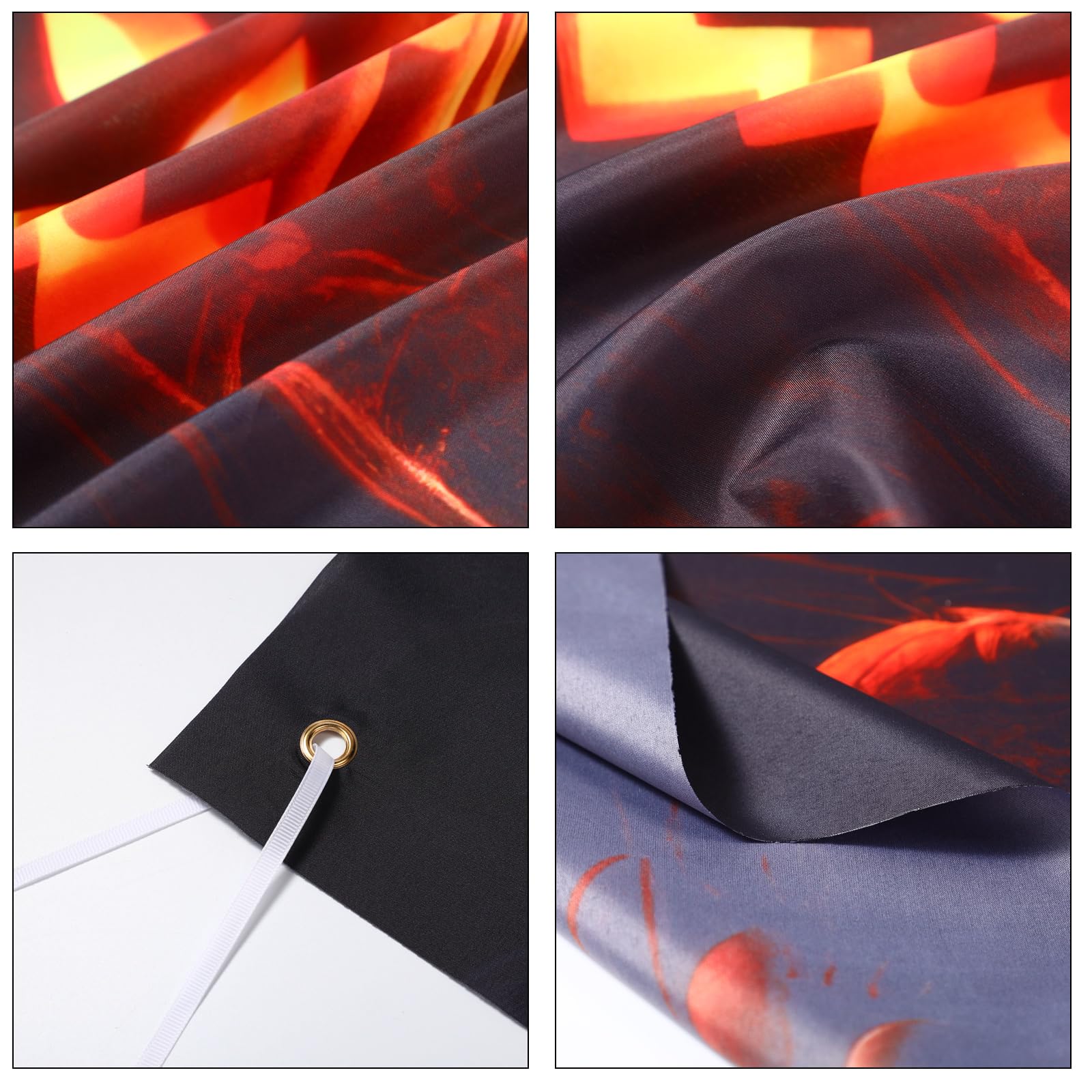 Peryiter 8 X 6 Ft Halloween Backdrop For Photography Horror Moon Night Pumpkin Photo Background Party Decorations Photo Props