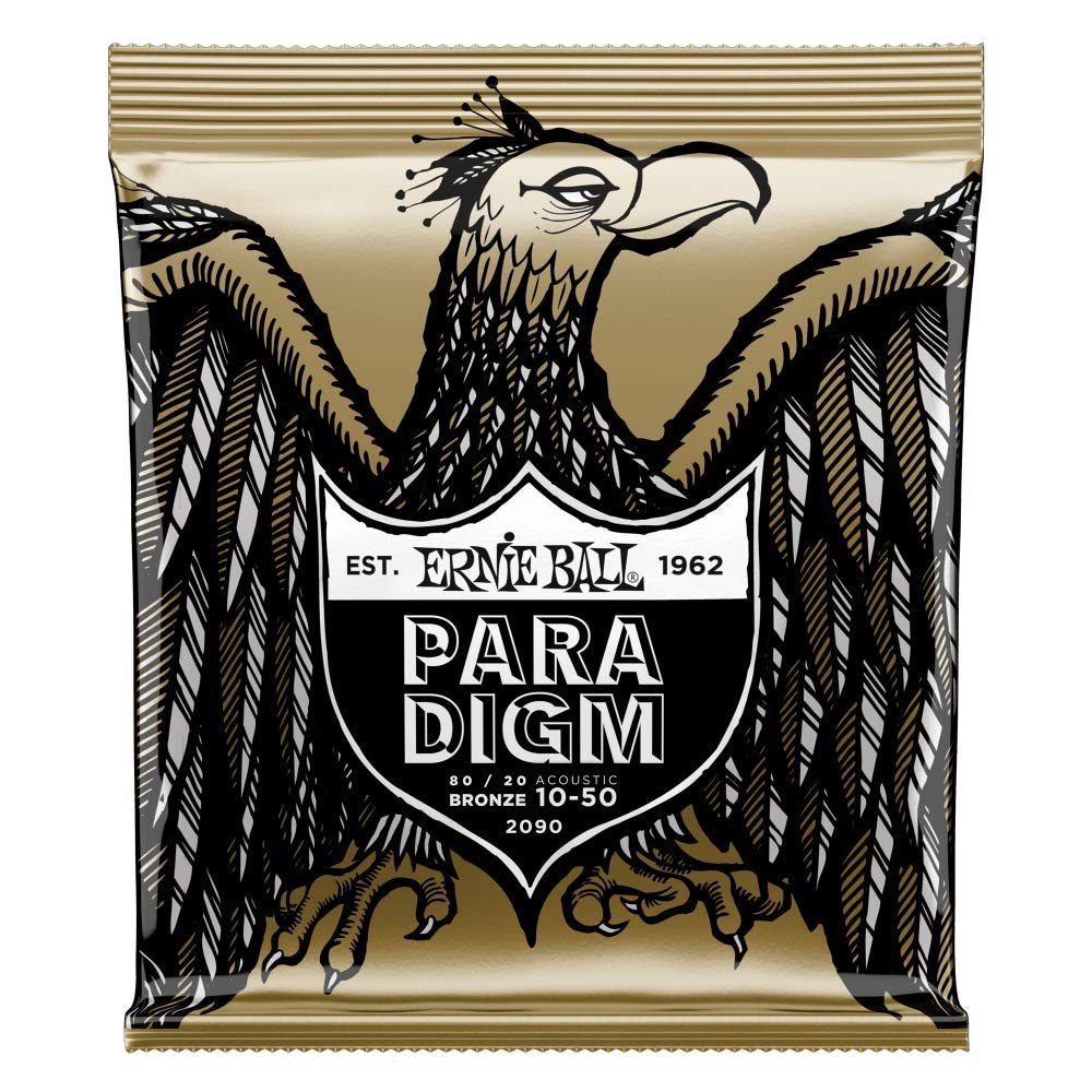 Ernie Ball Paradigm Extra Light 80/20 Bronze Acoustic Guitar Strings, 10 51 Gauge (P02090)