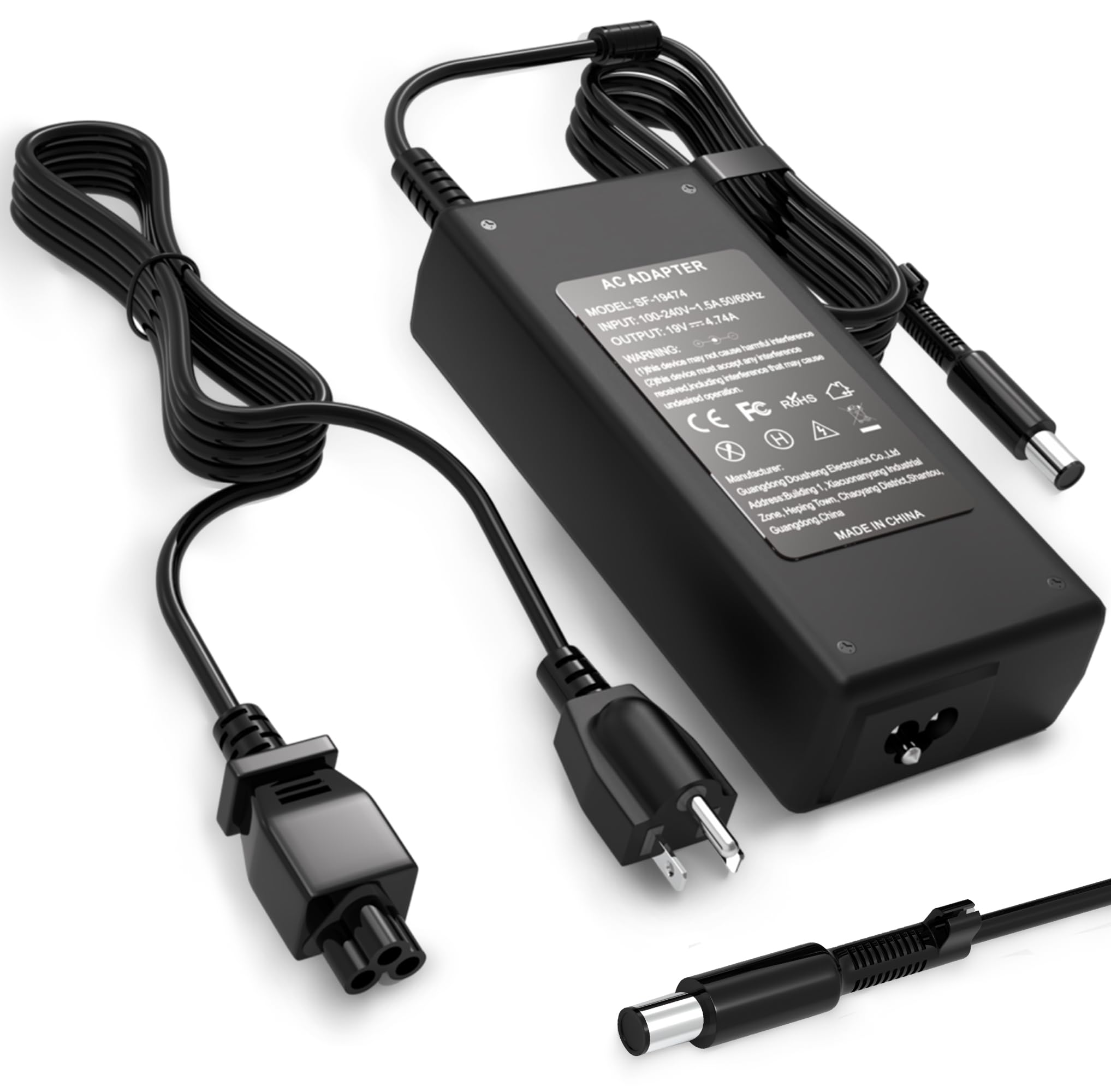Kiteurad 90W 65W Ac Adapter For Hp All In One Desktop Computer Power Cord For Hp All In One Computer 20'' 22'' 24'' 27'' 22 Dd 2