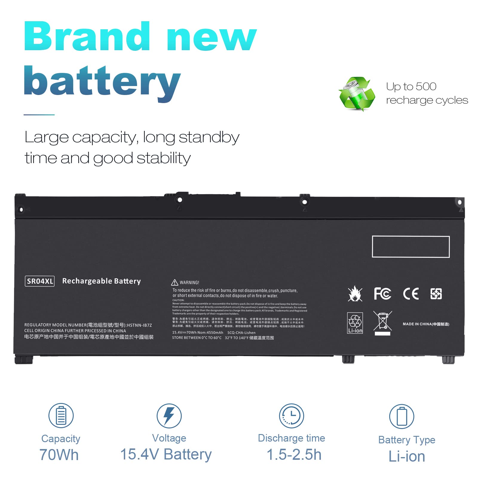 Sr03Xl Sr04Xl Sro4Xl Laptop Battery For Hp 917678 171 917678 1B1 917678 2B1 917724 855 Hstnn Db7W Hstnn Ib7Z Hstnn Ib72 Tpn C133