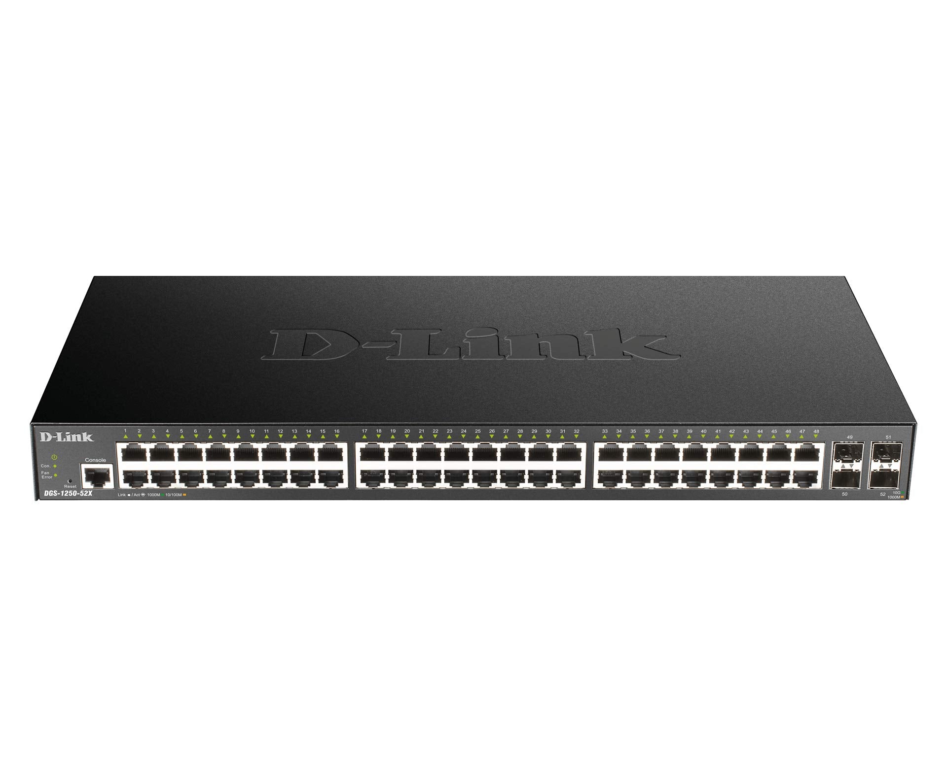 D Link Nt Dgs 1250 52X 6Kv 52 Port Gigabit Switch Including 4 10G Sfp+ Ports