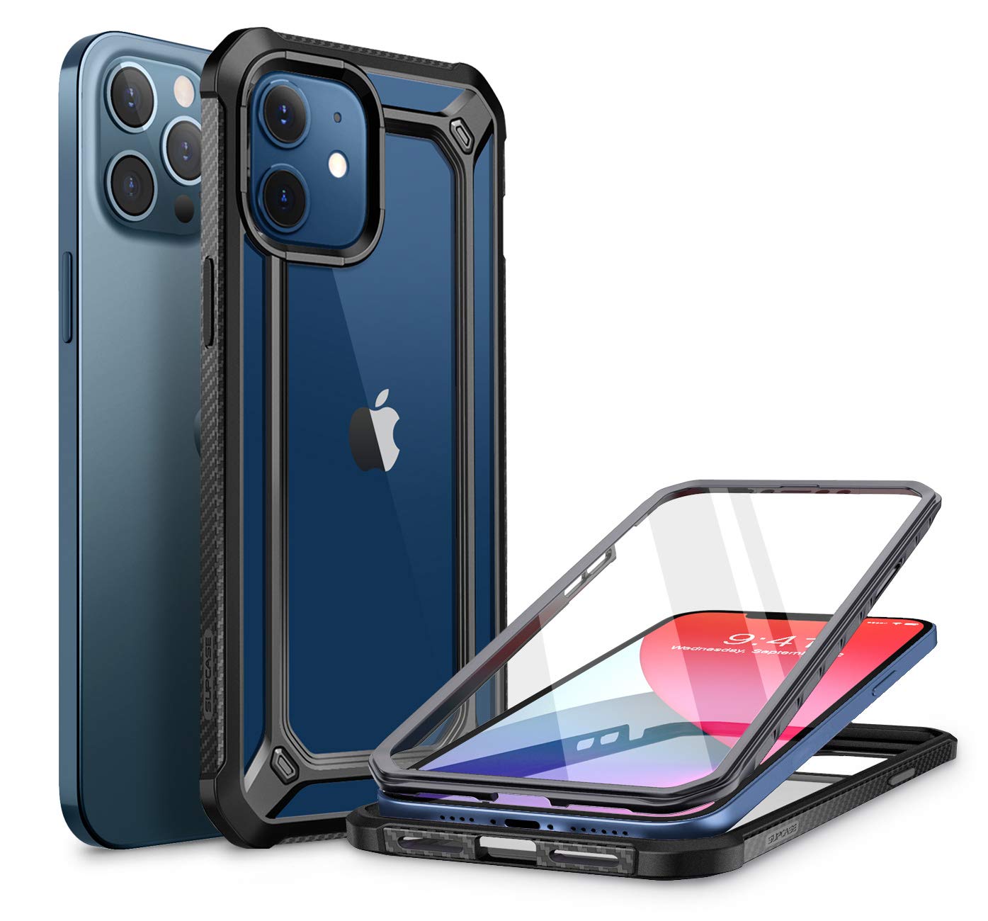 SupCase Unicorn Beetle EXO Pro Series Case for iPhone 12 / iPhone 12 Pro (2020 Release) 6.1 Inch, with Builtin Screen Protector