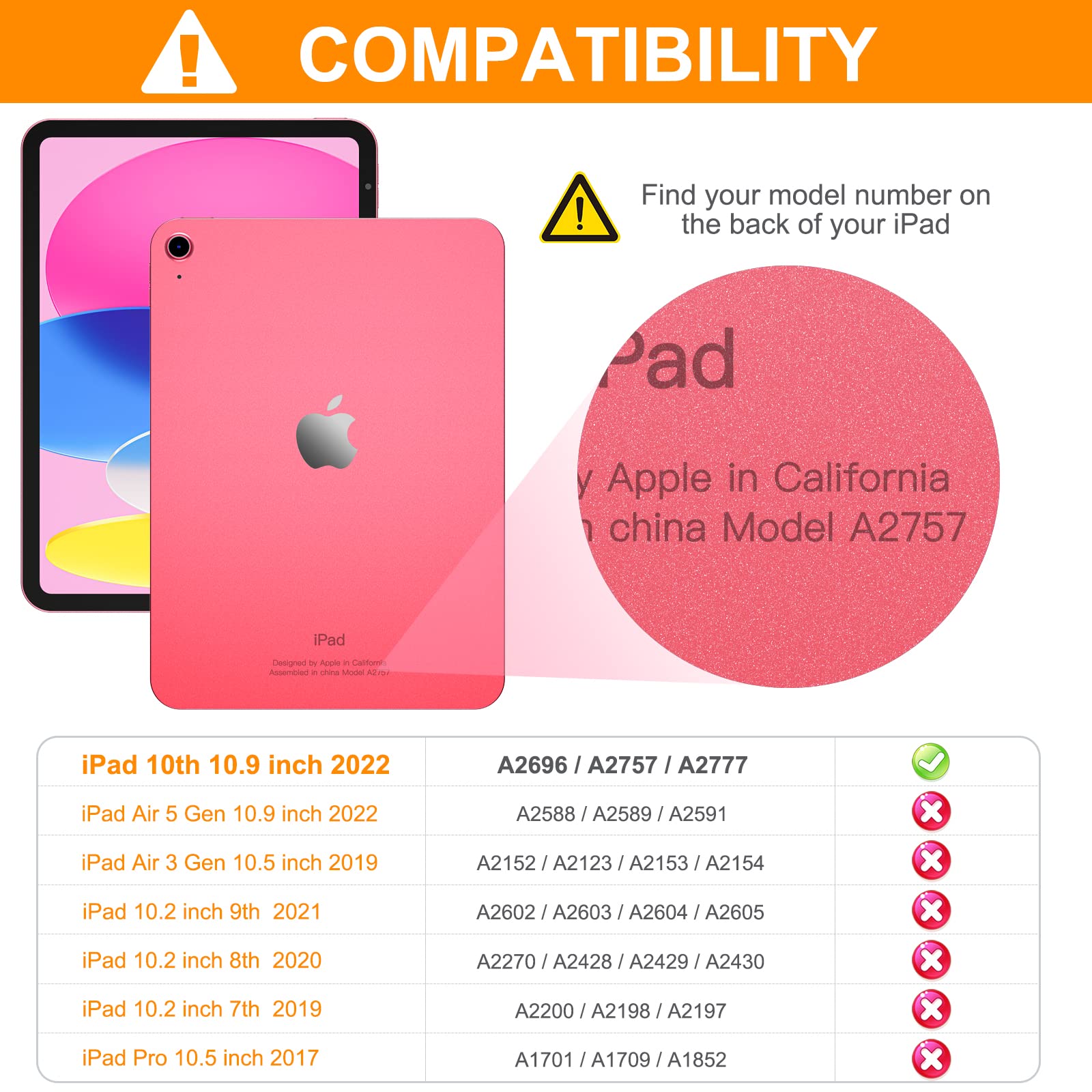 Braecn Cute Cat Case For Ipad 10Th Generation 10.9 Inch 2022, Silicone Kids Boys Girls Case With Pencil Holder,Carrying Shoulder