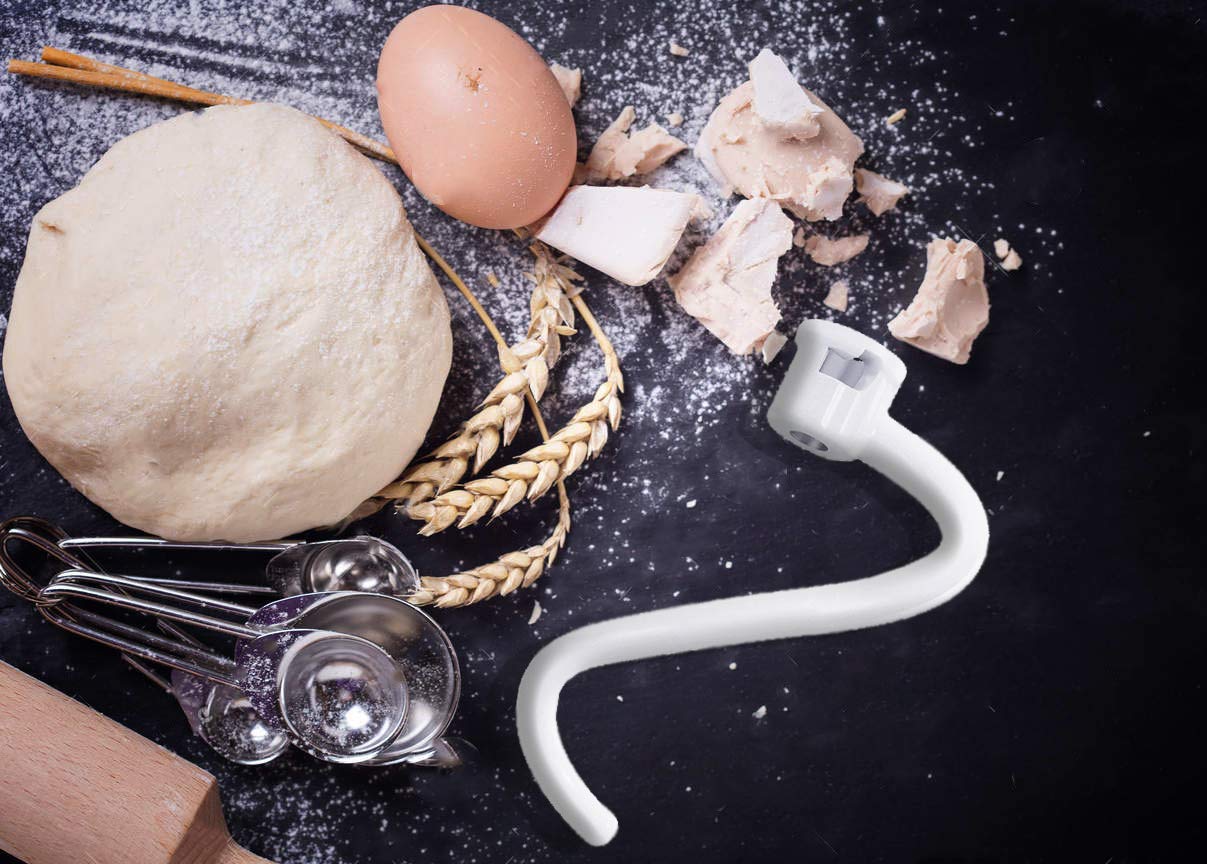 Spiral Dough Hook Replacement For Kitchenaid 5Plus & 6Qt Bowl Lift Stand Mixers, Rustproof & Easy Clean, Efficient Kneading For