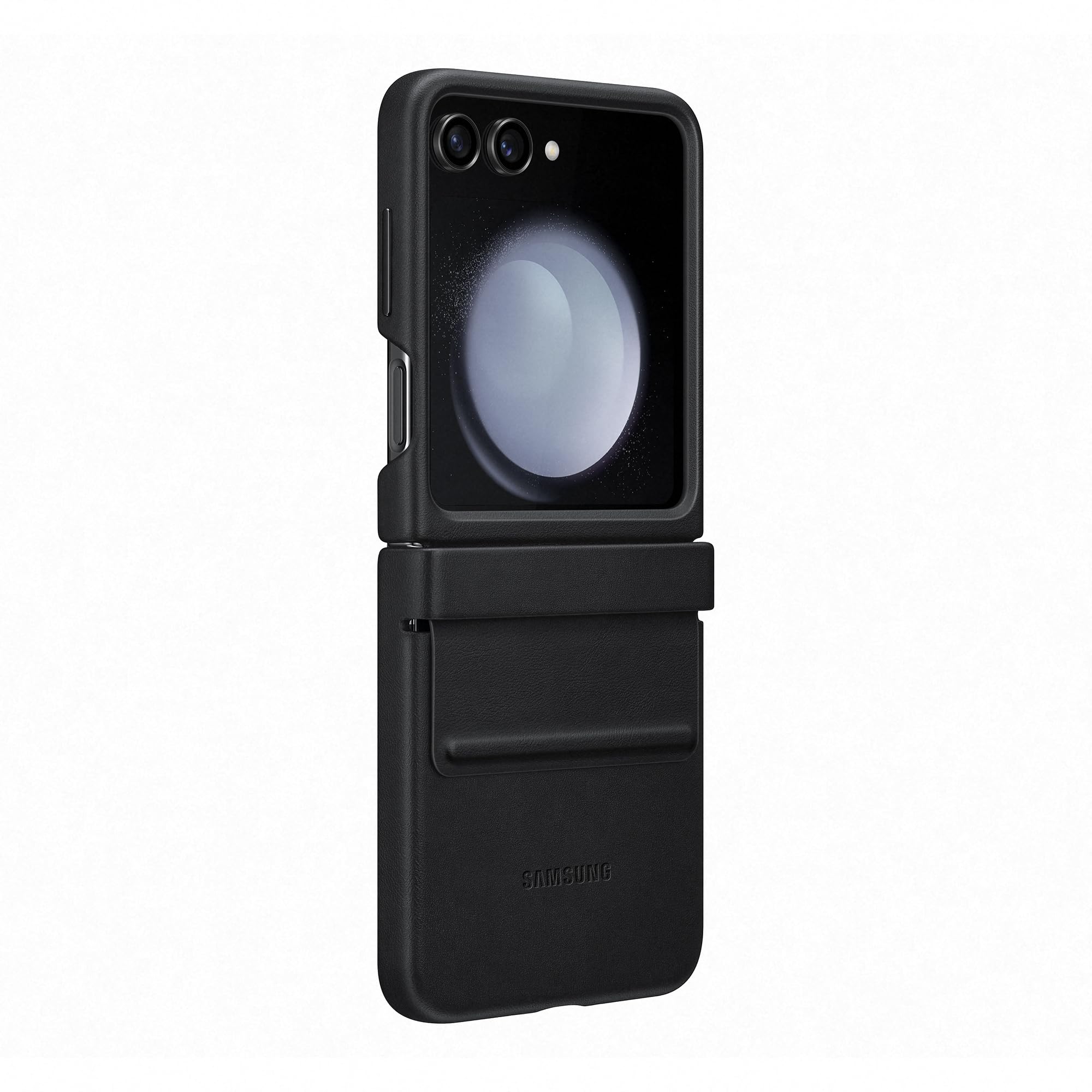 Samsung Galaxy Official Flap Eco-Leather Case For Z Flip5, Black
