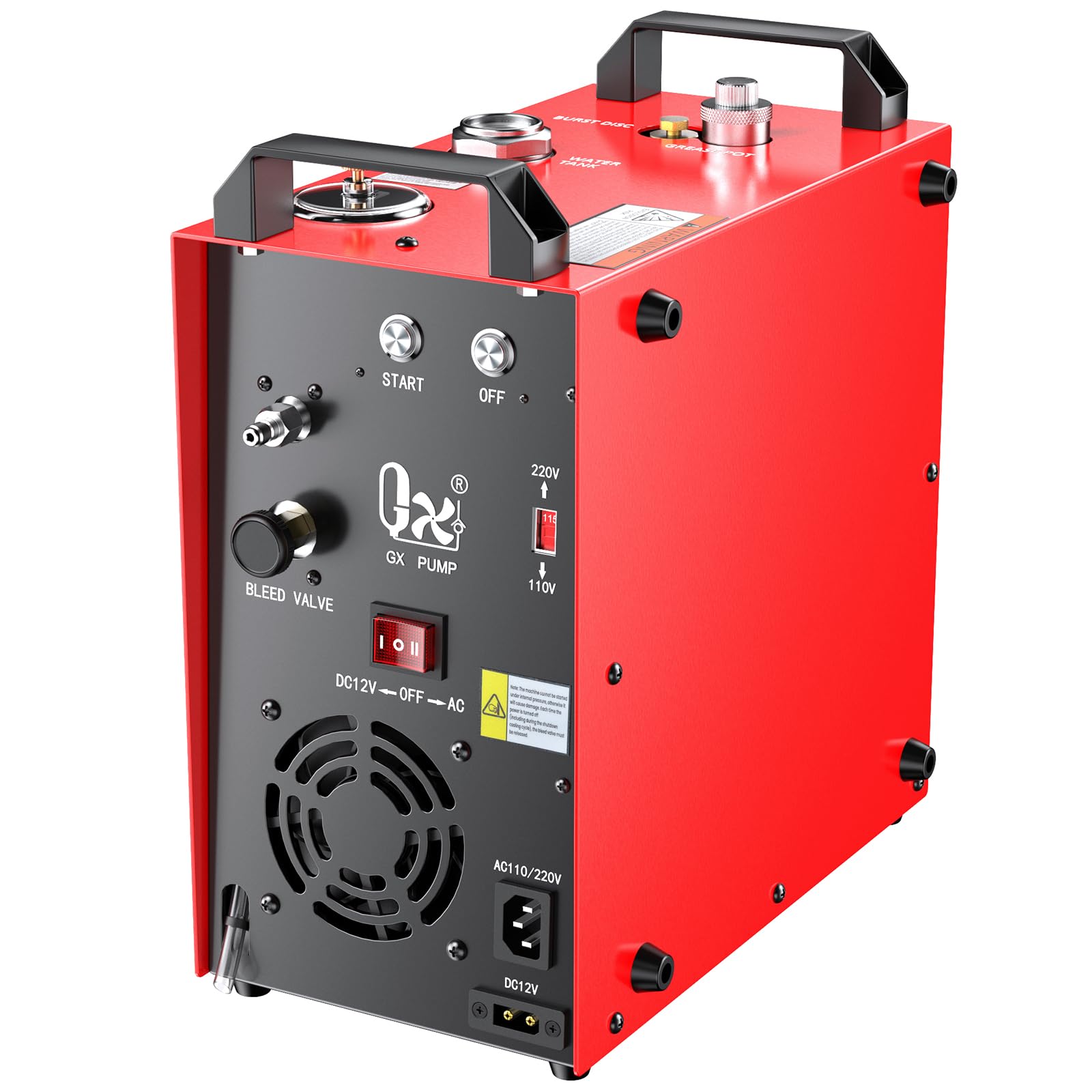 Gx Pump Cs4 I Portable Pcp Air Compressor, 350W Powerful Motor,Max 5800Psi/40Mpa, Built In Home Converter, Water And Fans Coolin