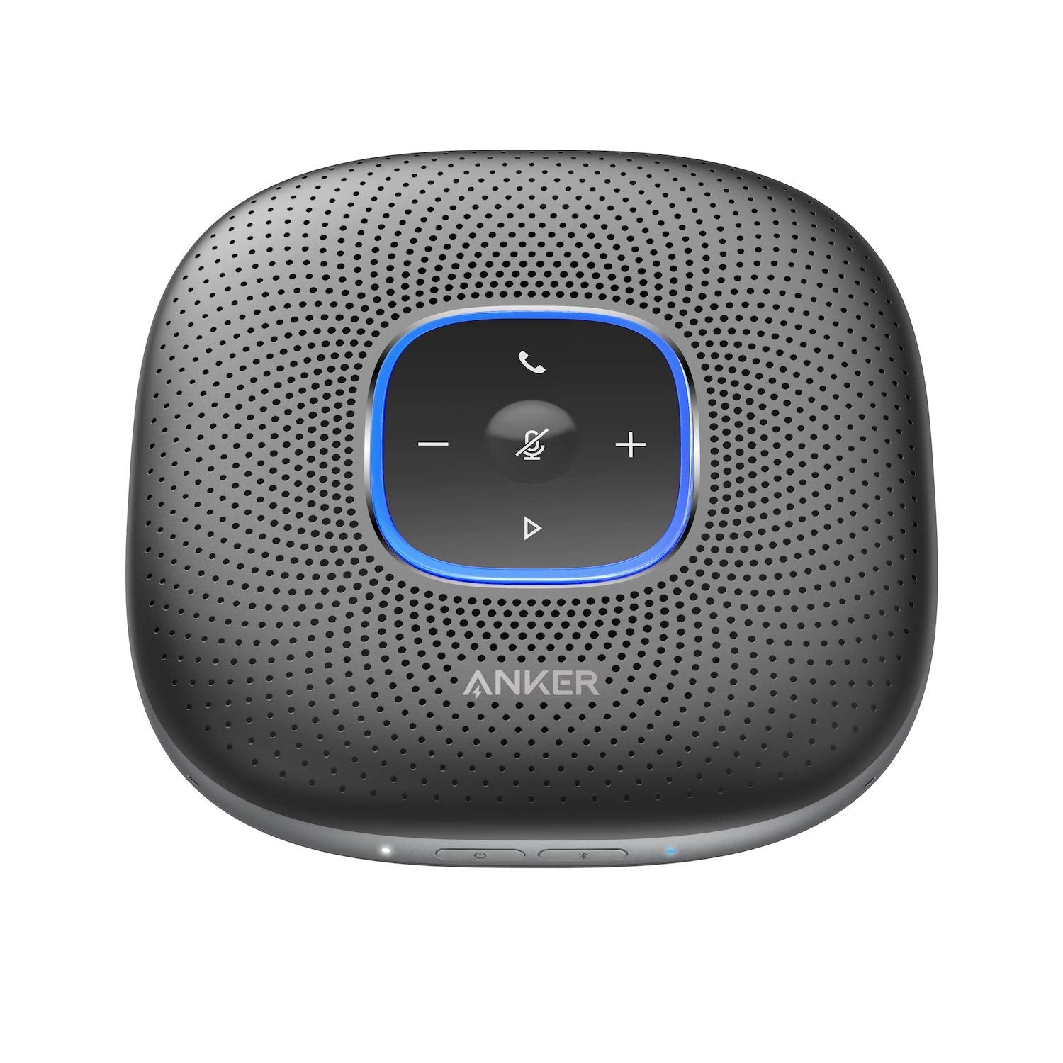 Anker Powerconf Speakerphone, Zoom Certified Conference Speaker With 6 Mics, 360 Enhanced Voice Pickup, 24H Call Time, Bluetooth