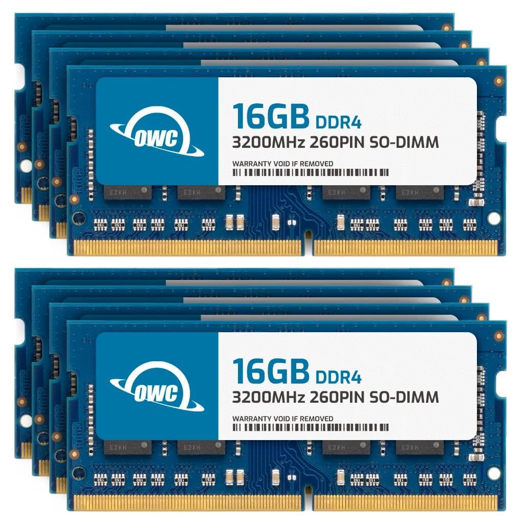 Owc 128Gb (8X16Gb) Ddr4 3200Mhz Pc4 25600 Cl22 1Rx8 Non Ecc Sodimm 1.2V 260 Pin Laptop Notebook Memory Ram Upgrade Module
