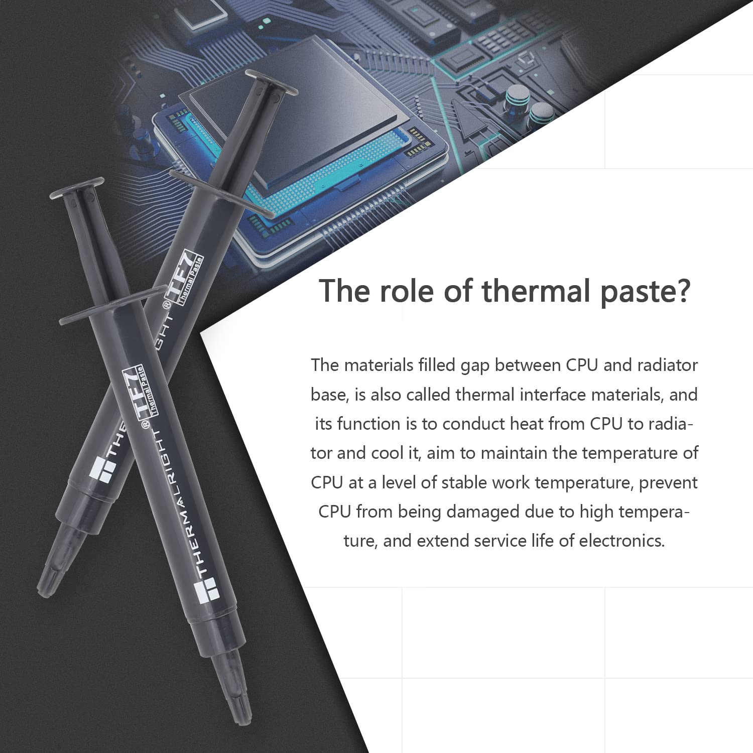 Thermalright Tf7 2G Thermal Paste Compound For Coolers,Thermal Conductivity Is 12.8W/M.K 2 Grams, Graphic Card Cpu Thermal Greas