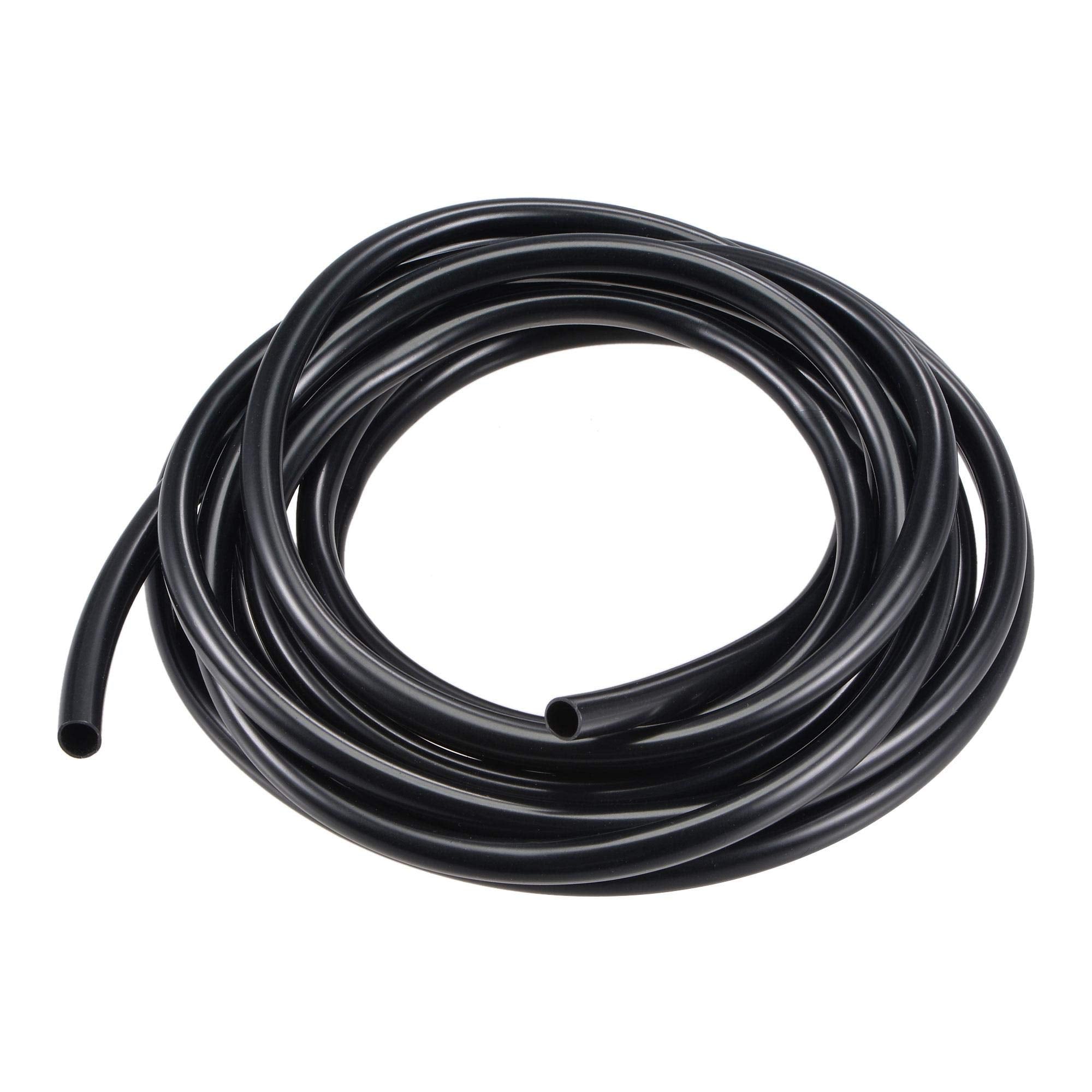 Uxcell Black Pvc Tube Wire Harness Tubing, 5Mm Id 10Ft Sleeve For Wire Sheathing Wire Protection