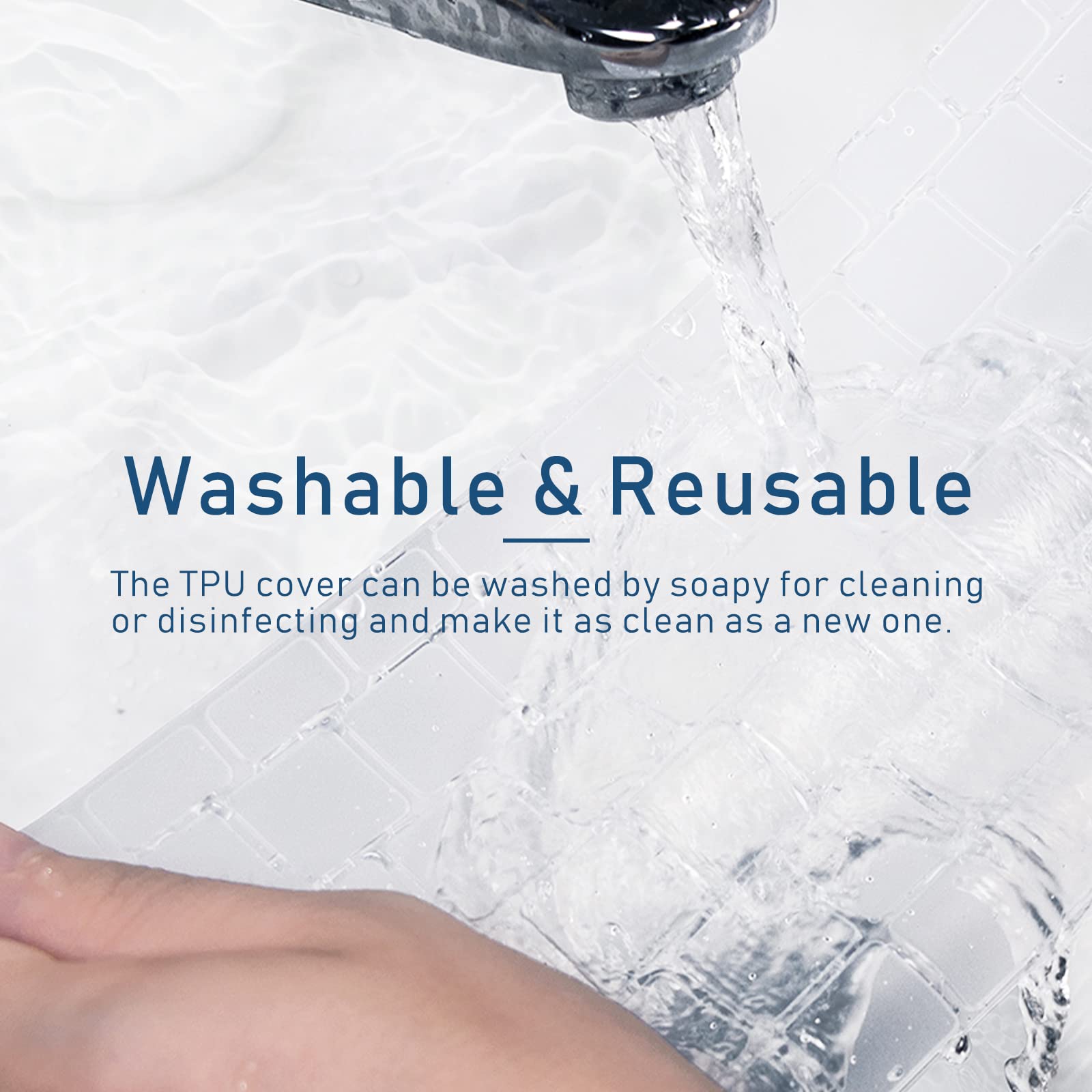 Clear Ultra Thin Tpu Keyboard Cover For 2022 Macbook Pro 13'' M2 Chip(2022)/M1 Chip (2020) / Macbook Pro 16''(2019/2020), Model