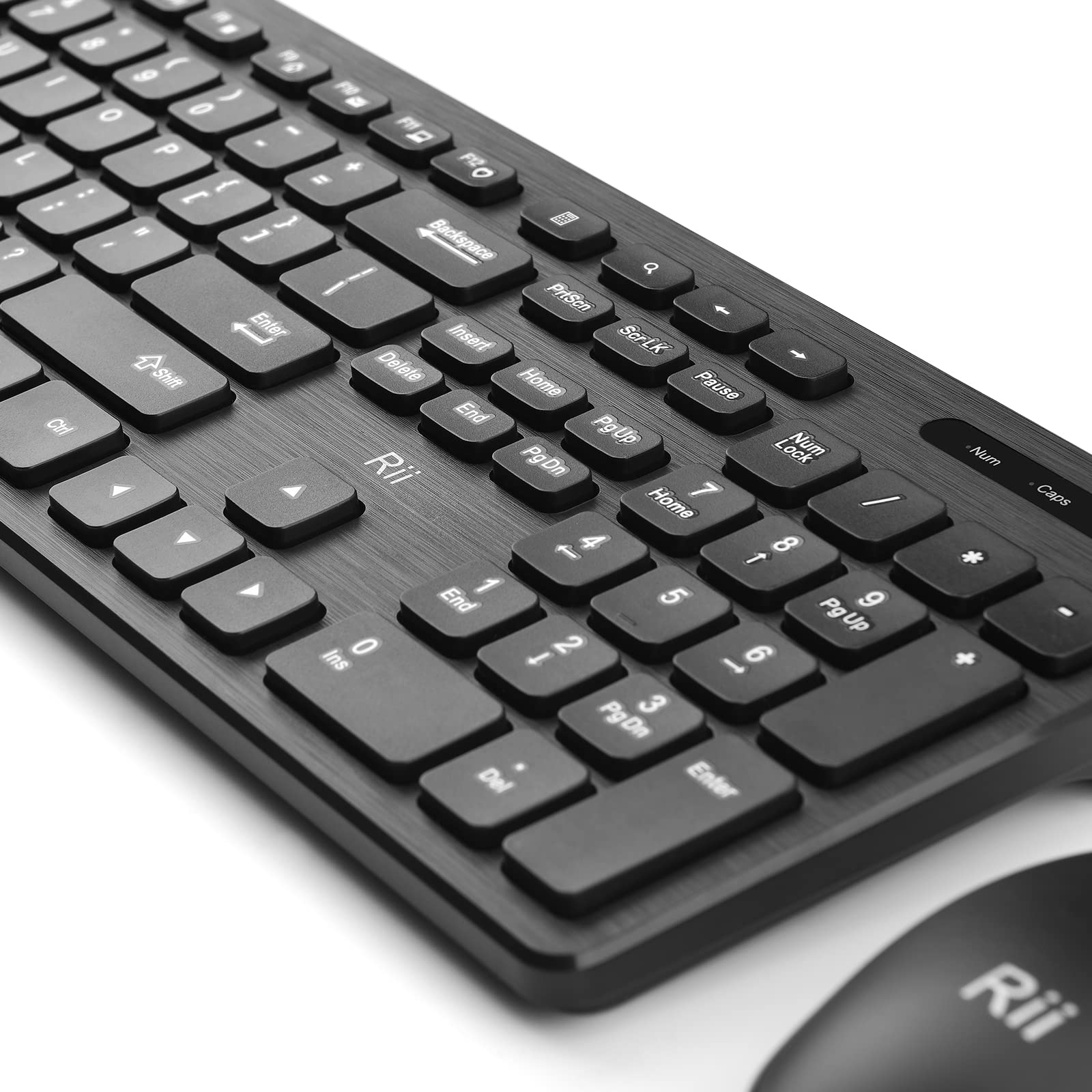 (10 Pack) Wireless Keyboard And Mouse Combo - Rii Standard Office Pc Keyboard And Optical Wireless Mice For Windows/Android Tv B