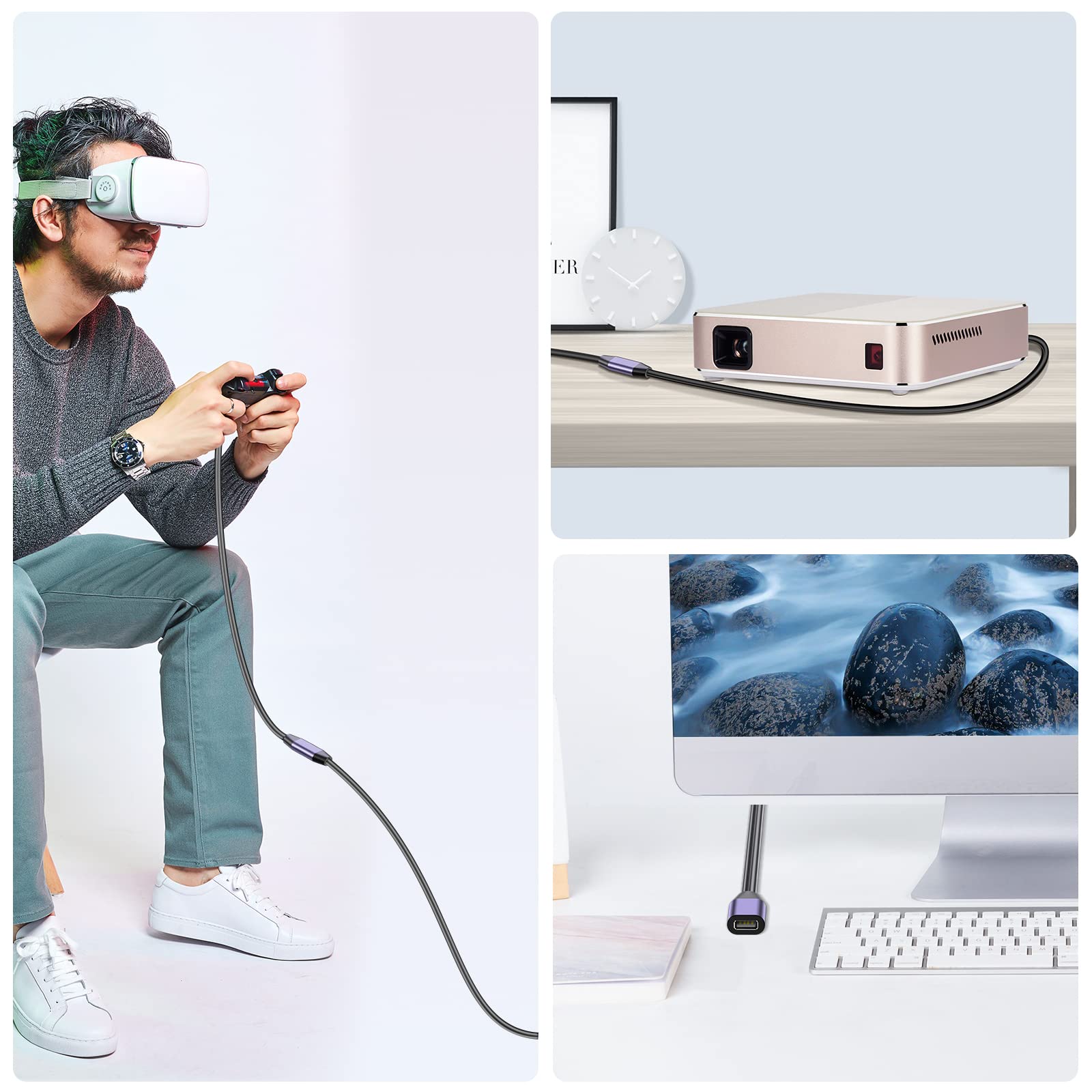 Ldkcok Usb 2.0 Type A Male To A Female Active Repeater Extension Cable 100Ft, High Speed 480 Mbps