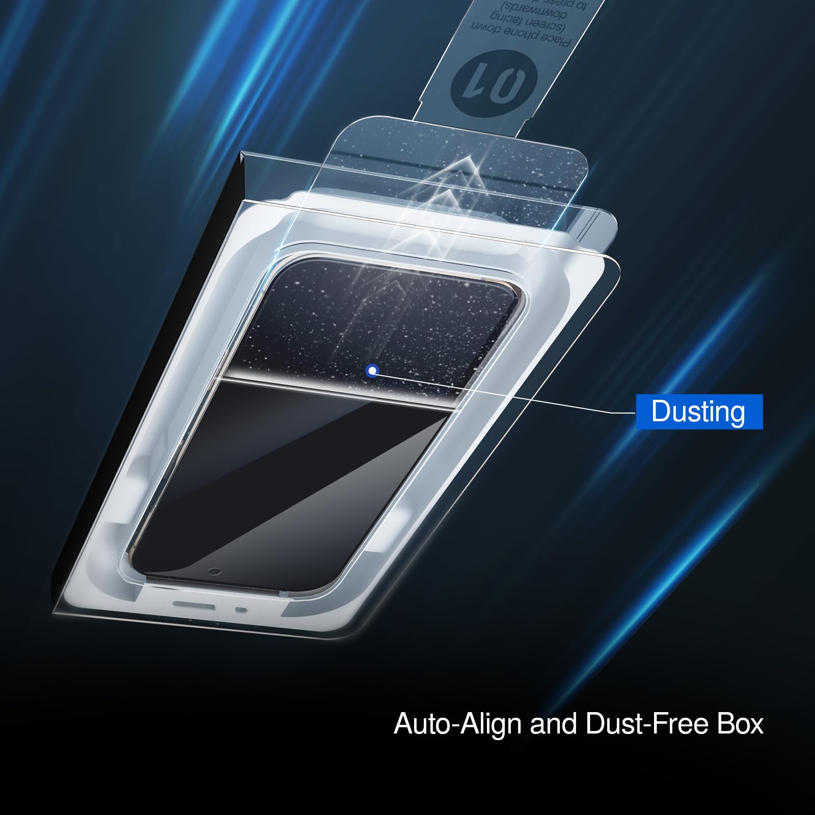 SMARTDEVIL iPhone 16 Plus Tempered Glass Screen Protector, Military Grade, Bubble-Free, Easy Install, Transparent, 3 Pack