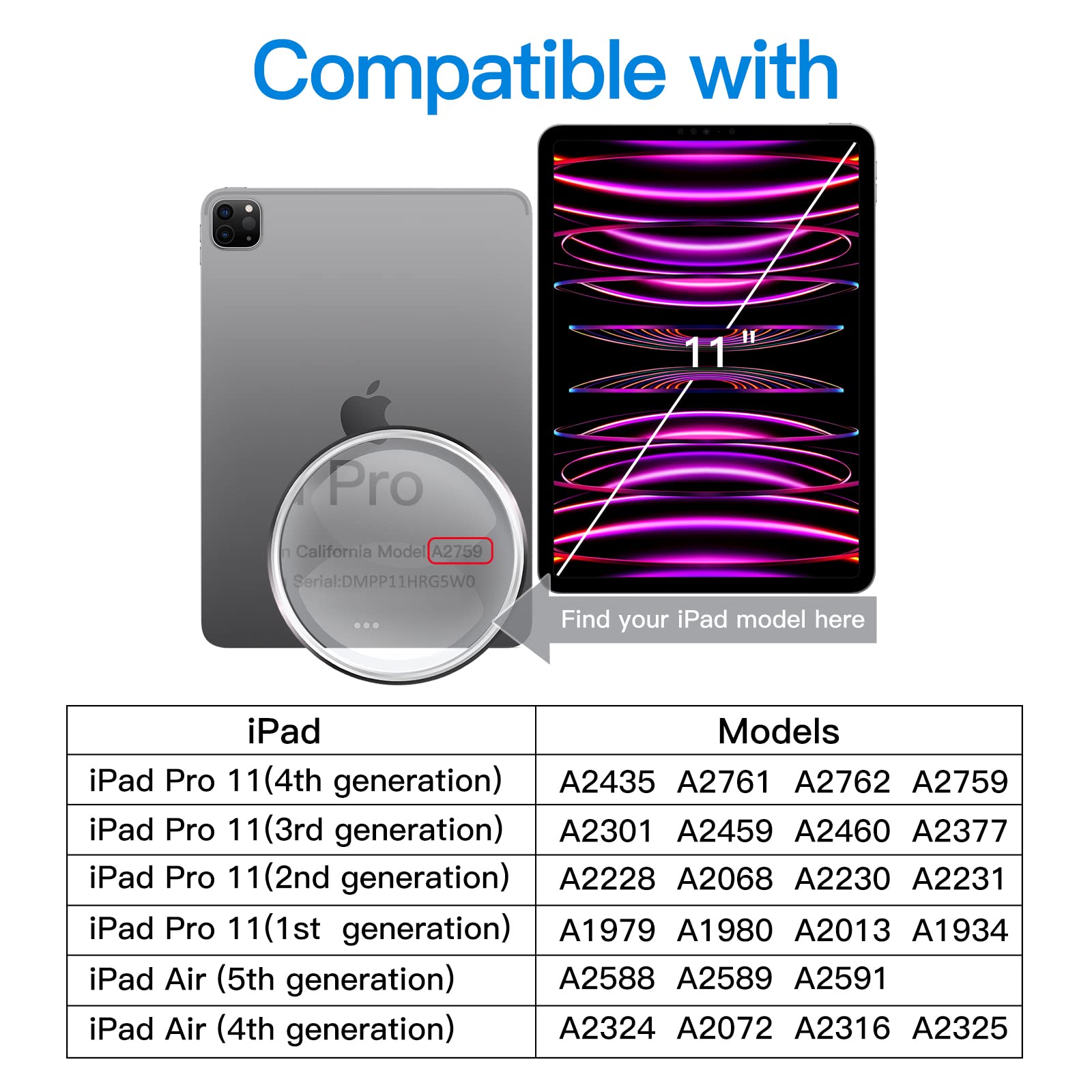 Jetech Screen Protector For Ipad Pro 11 Inch (2022/2021/2020/2018 Model), Ipad Air 5/4 2022/2020 10.9 Inch, Face Id Compatible,