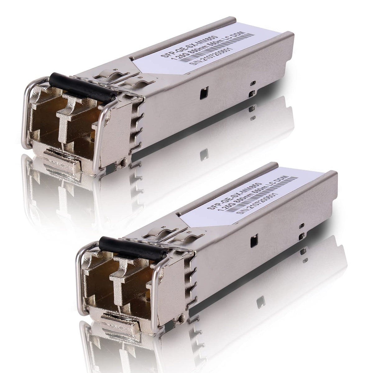 2 Pack 1.25G 850Nm Multimode Sfp Lc Transceiver Fiber Module 550 Meters 1000Base Sx Lc Mmf For Cisco Glc Sx Mmd/Sx Mm/Sfp Ge S,F