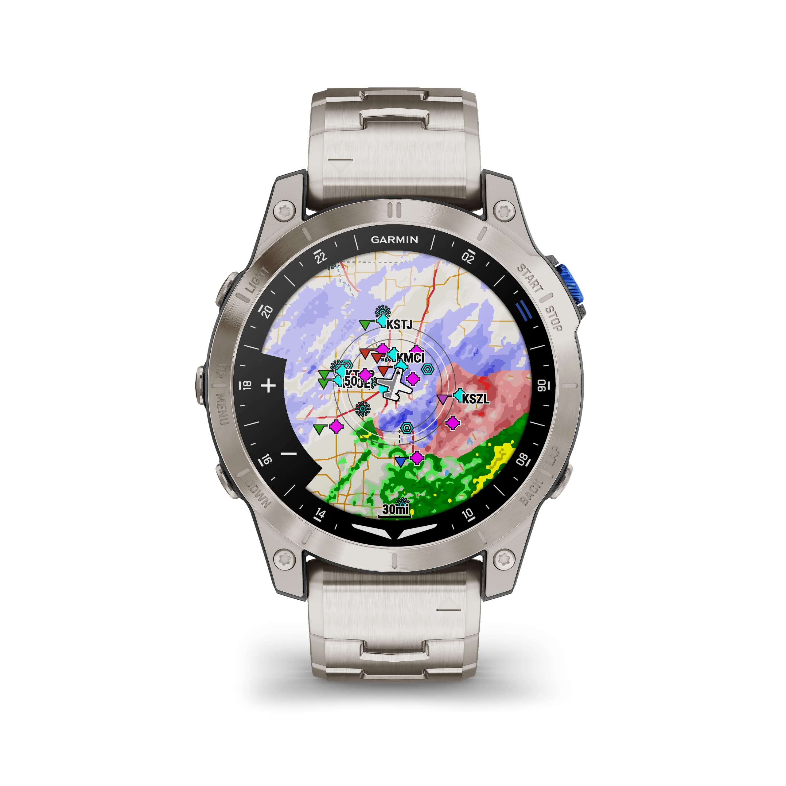 Garmin D2 Mach 1, Touchscreen Aviator Smartwatch With Gps Moving Map, Aviation Weather, Health And Wellness Features And More, V