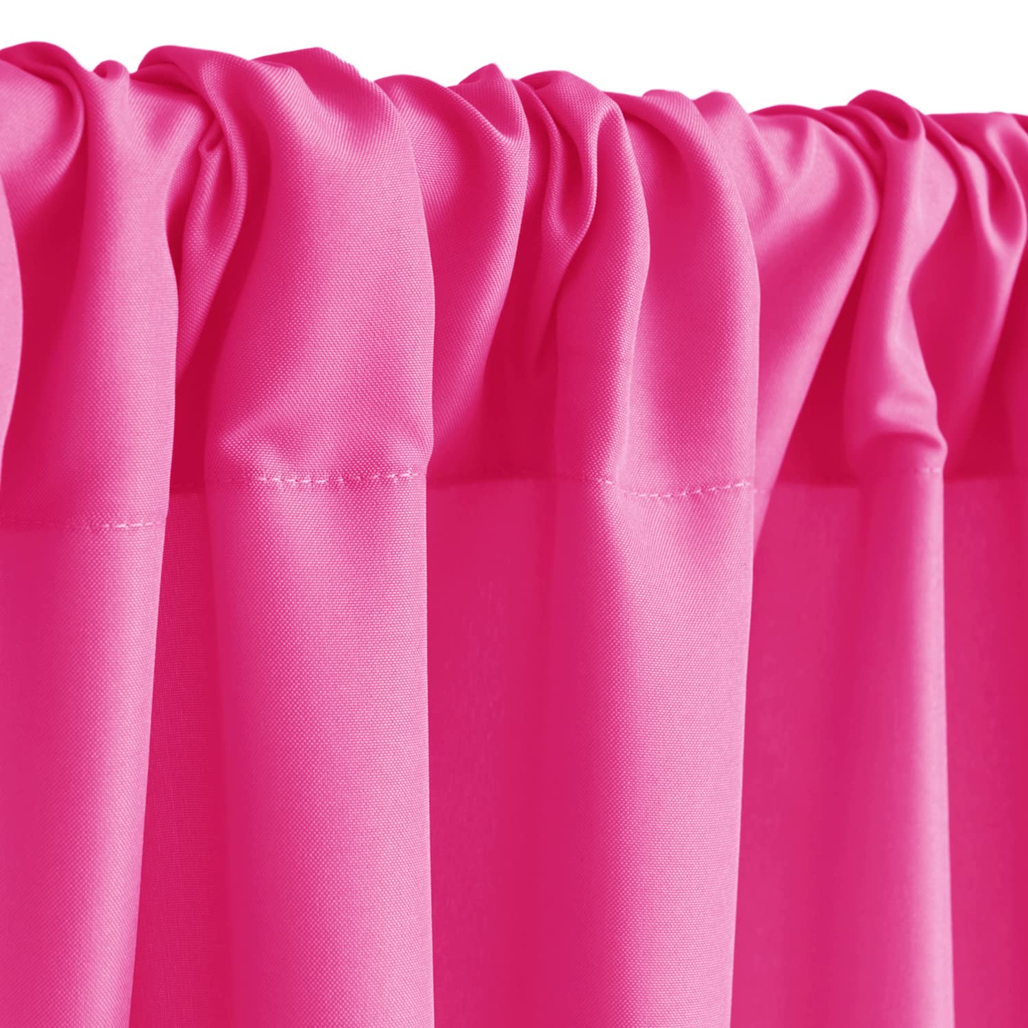 Hiasan Fuchsia Backdrop Curtains For Parties, Polyester Photography Backdrop Drapes For Family Gatherings, Wedding Decorations,
