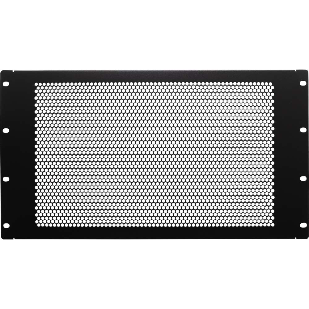 Navepoint 6U Blank Rack Mount Panel Spacer With Venting For 19 Inch Server Network Rack Enclosure Or Cabinet Black
