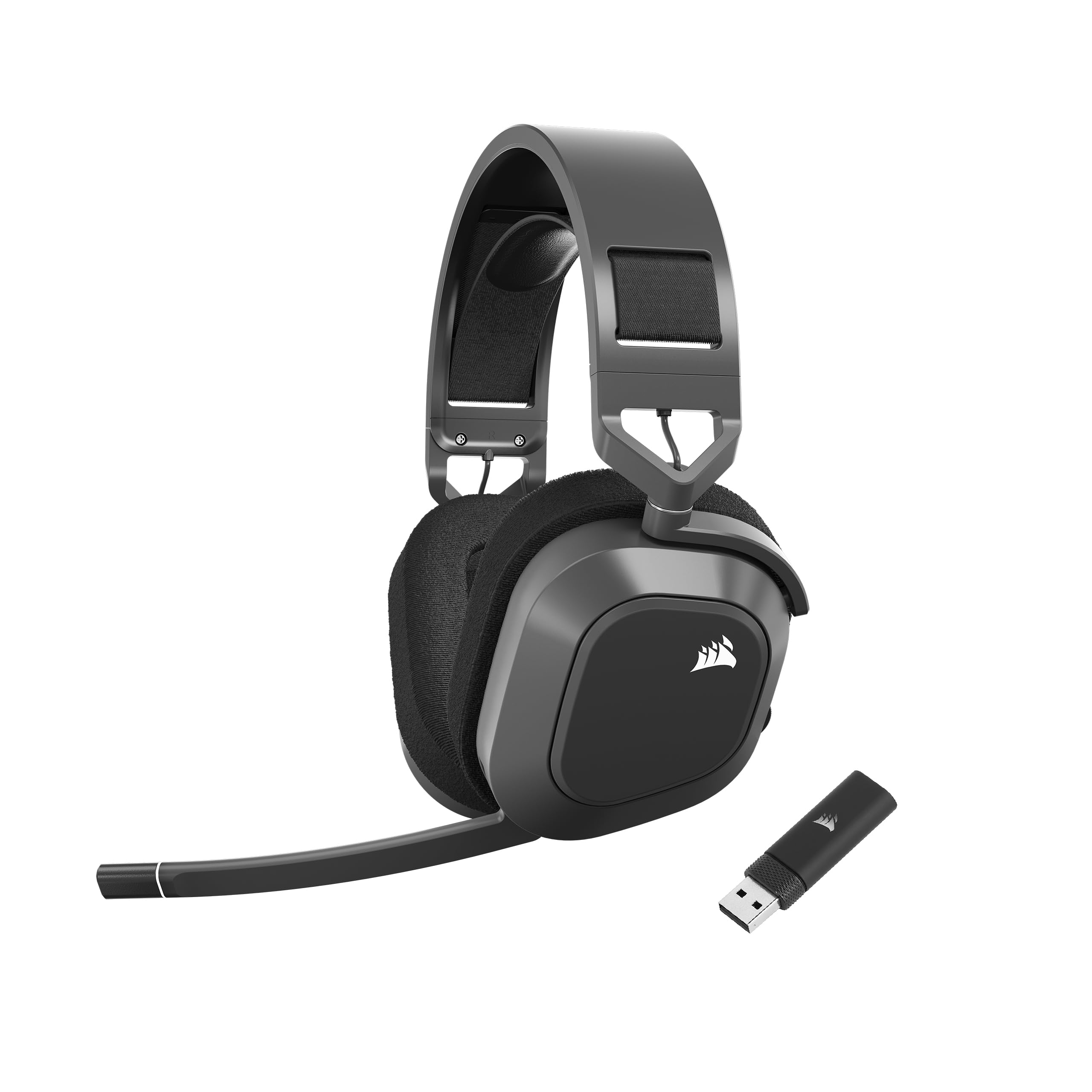 Corsair HS80 MAX Wireless Multiplatform Gaming Headset with Bluetooth - Dolby Atmos - Broadcast Quality Microphone - iCUE Compat
