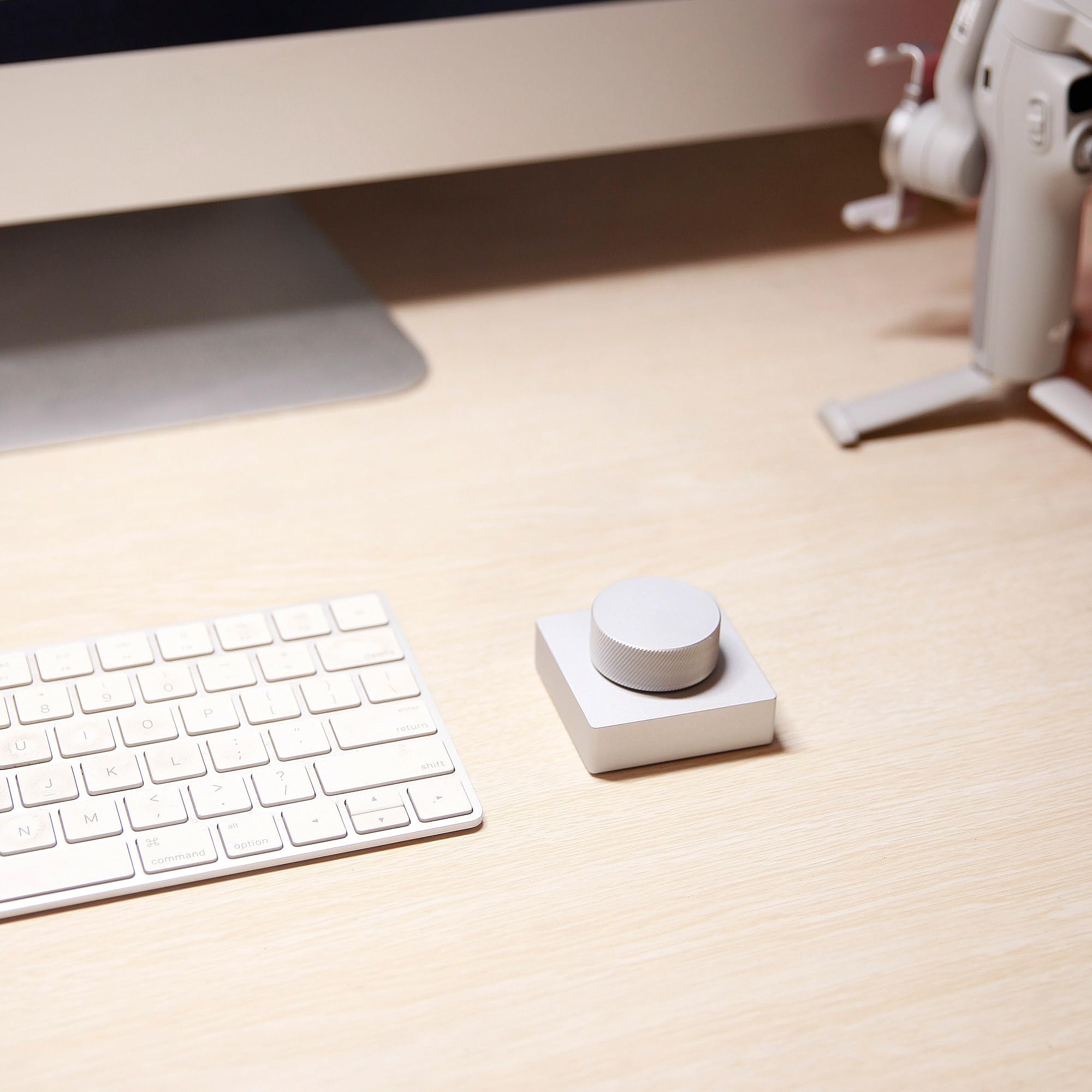 Bluetooth Media Control Knob, Controller For Pc/Gaming/Home Audio/Desktop,Multi-Function Button With Adjustment,Wireless Volume