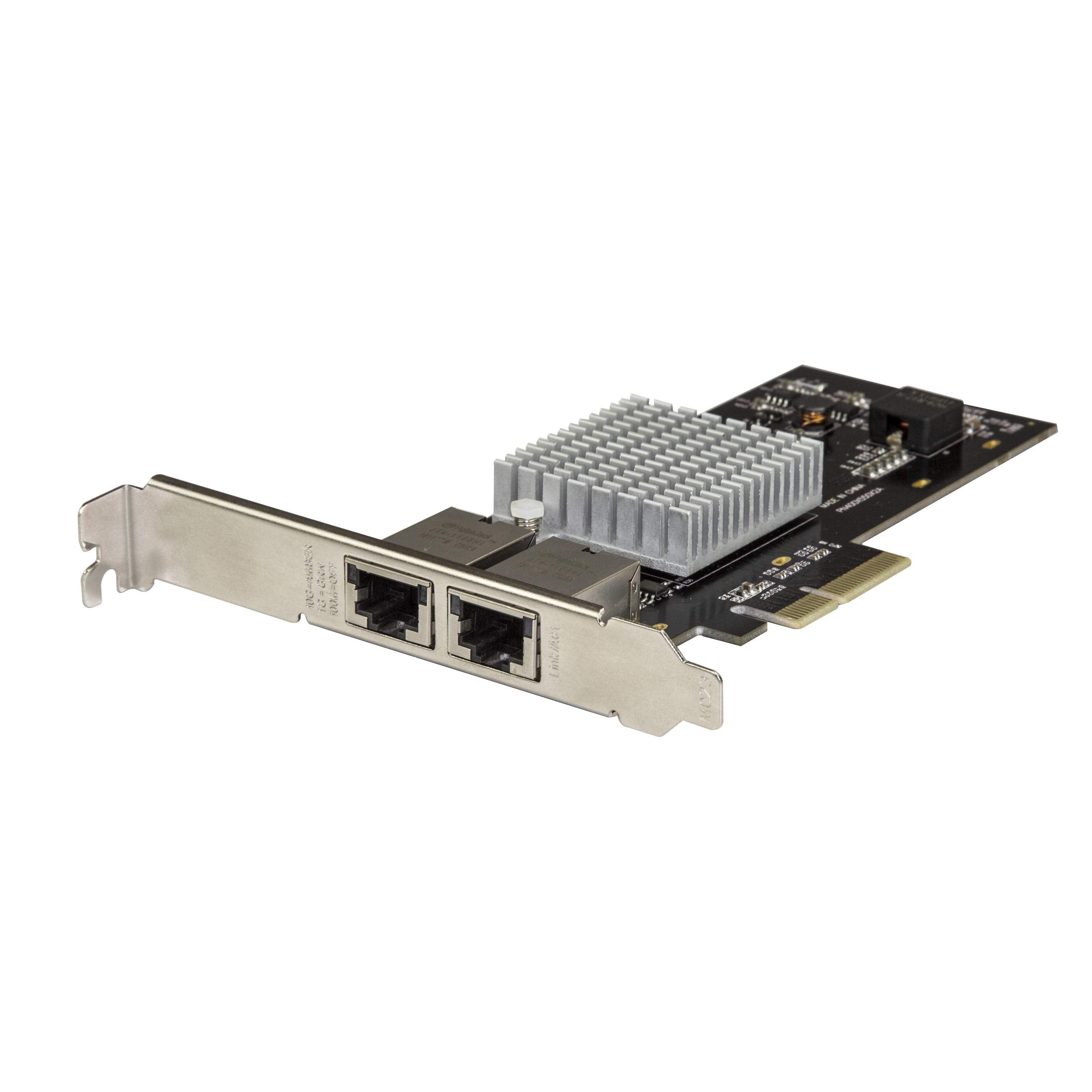 Startech.Com Dual Port 10G Pcie Network Adapter Card   Intel X550At 10Gbase T & Nbase T Pci Express Network Interface Adapter 10