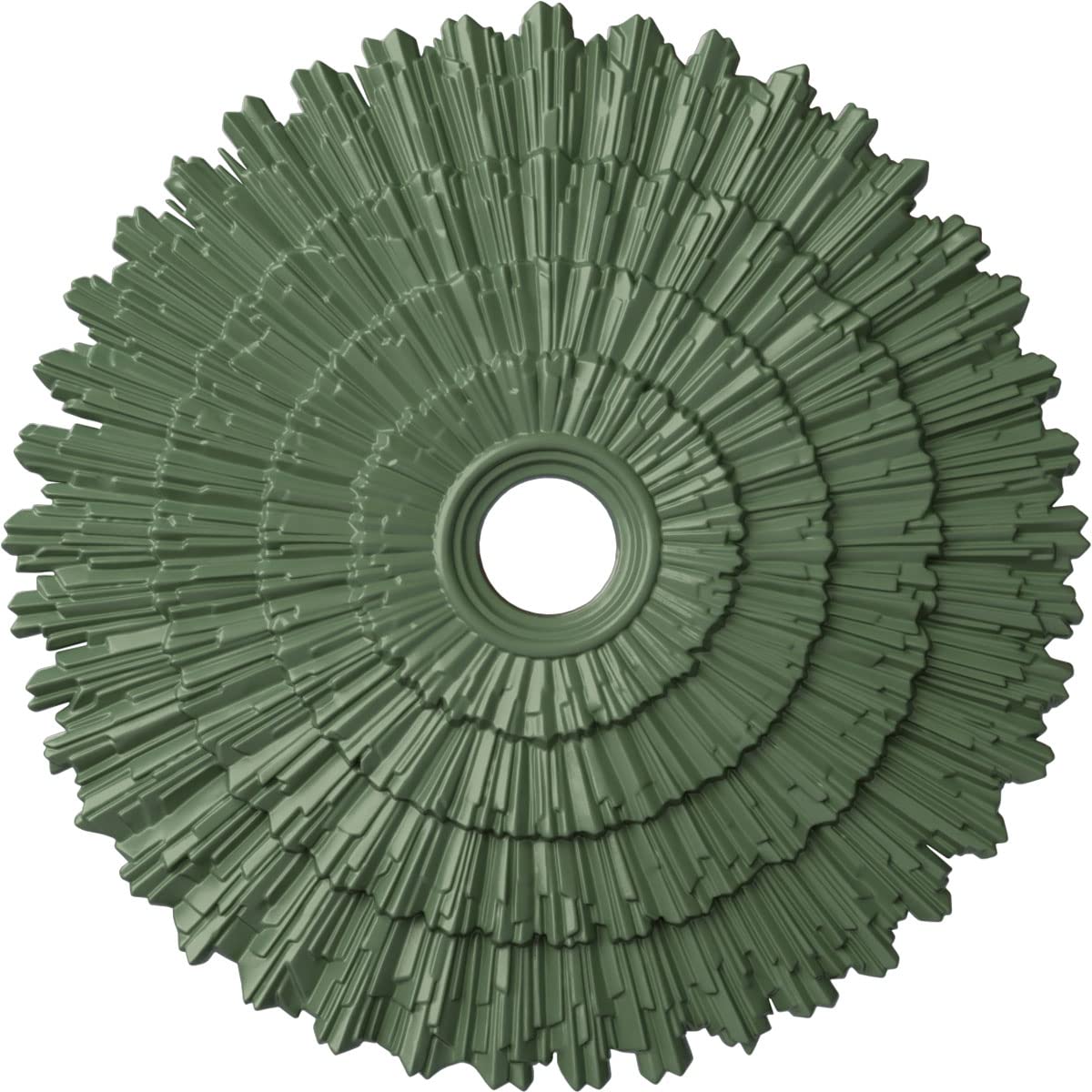 Ekena Millwork CM24ENAGF - 24 3/4OD x 3 1/4ID x 1 7/8P Eryn Ceiling Medallion (Fits Canopies up to 4) - Ceiling Medallion, Athen