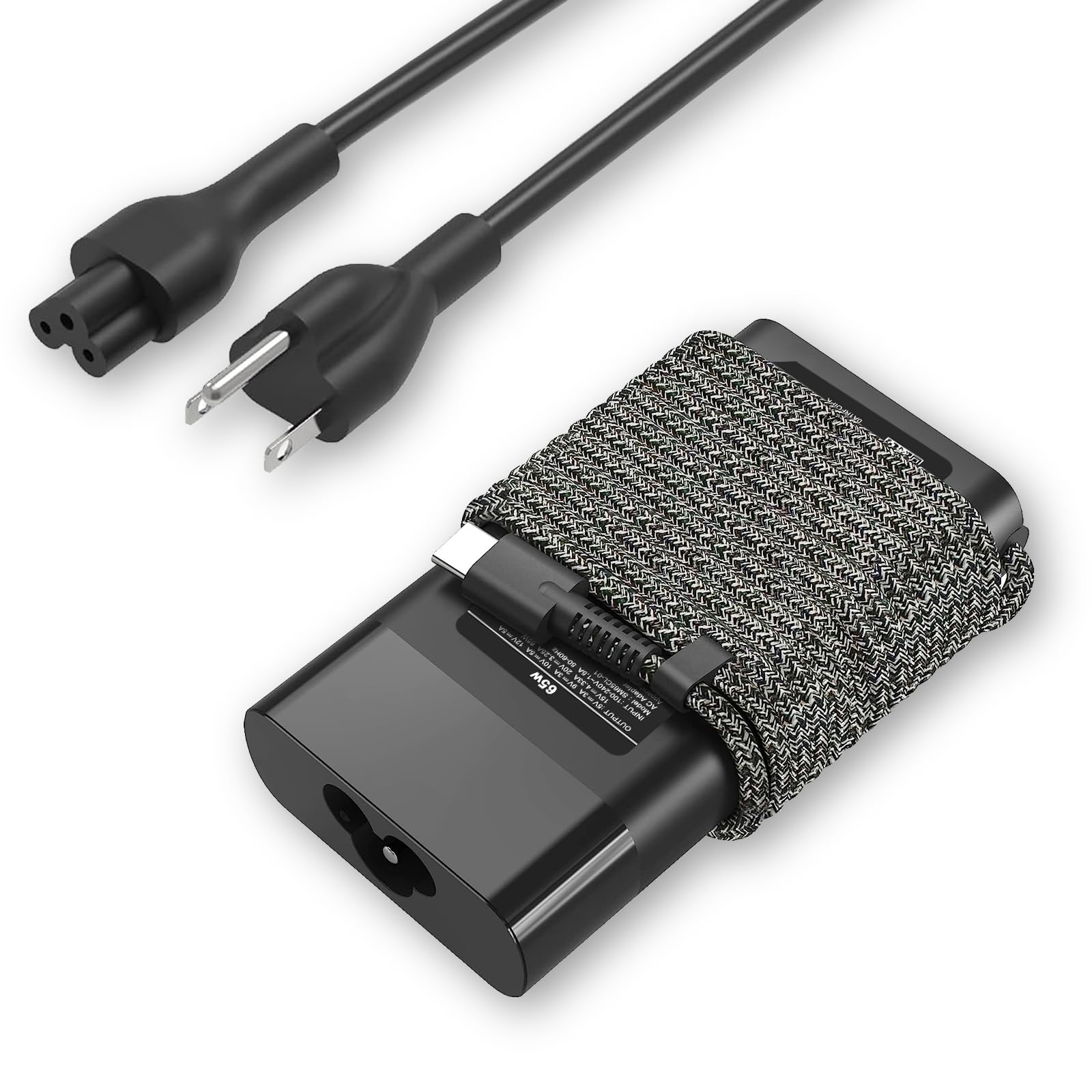 New Slim Hp 65W Usb C Laptop Charger Type C Pwer Supply Replacement For Hp Spectre X360,Chromebook,Elitebook X360,Envy,Elite X2 Travel Type C Power Cord Supply