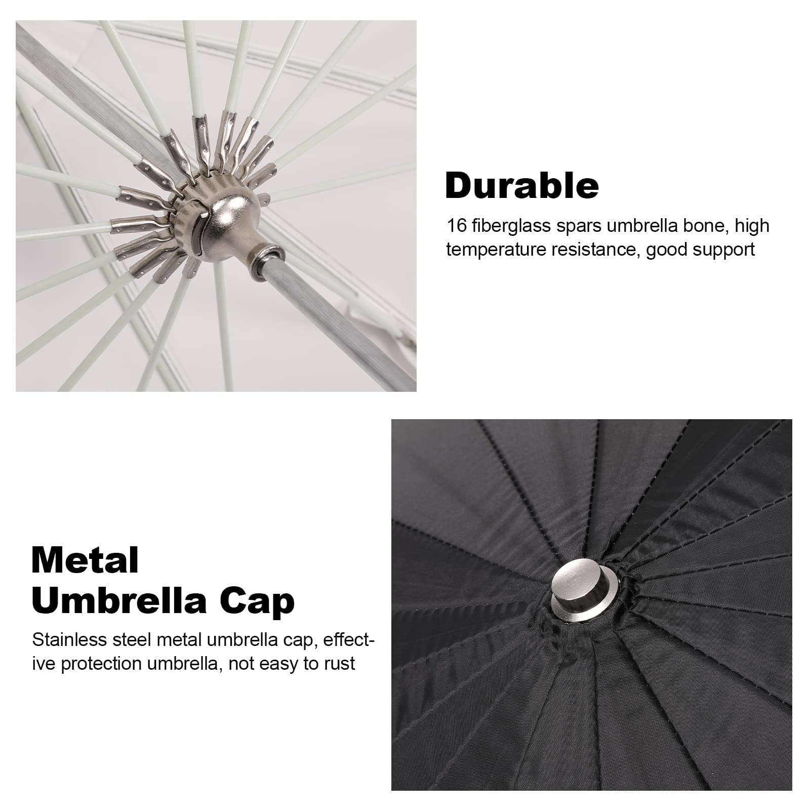 Godox Ub 130W 51.2'' 130Cm Deep Parabolic Reflective Umbrella White Inner Photography Studio Soft Light Withe Umbrella With Diff