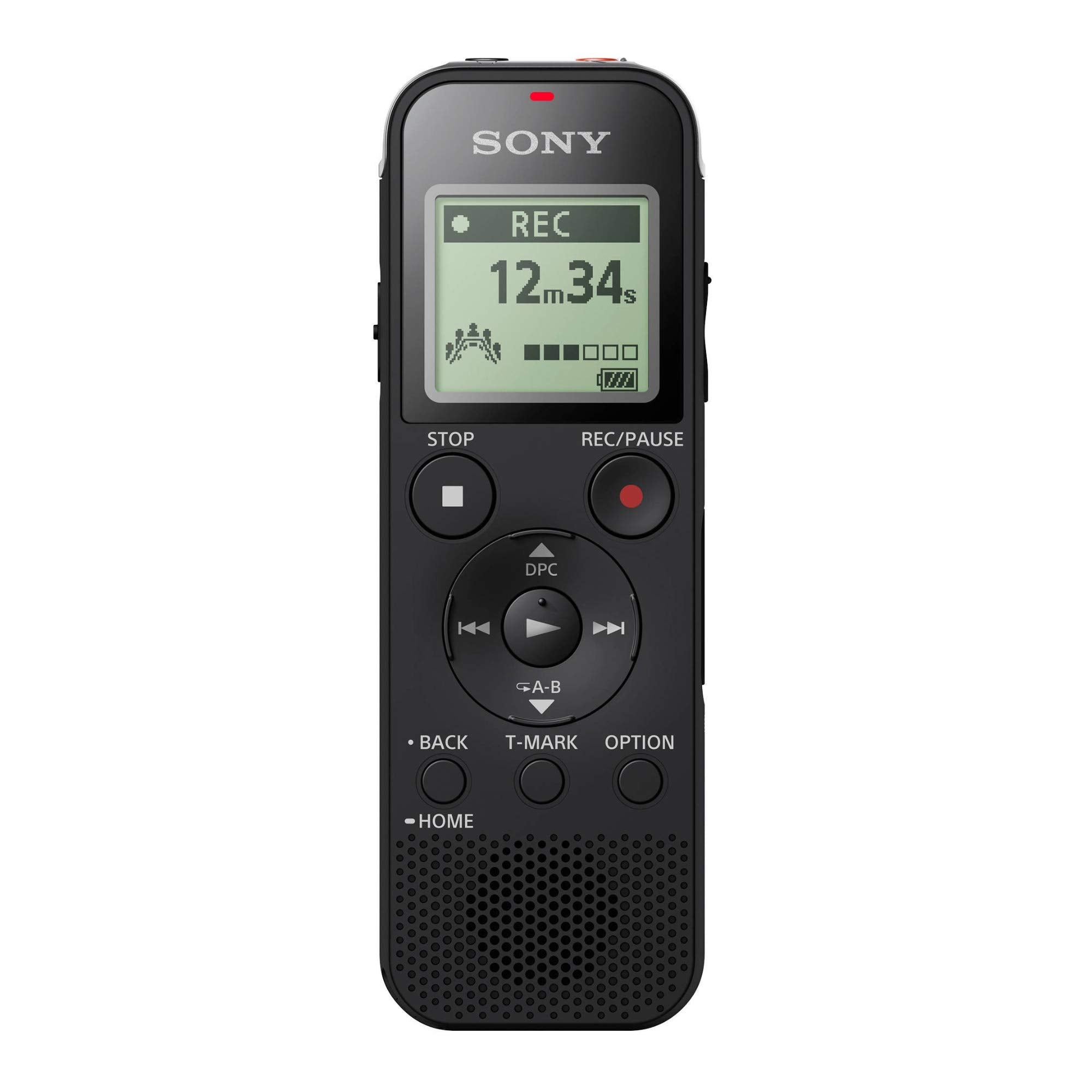 Sony ICD PX470 Stereo Digital Voice Recorder with Built in USB Voice Recorder, Black